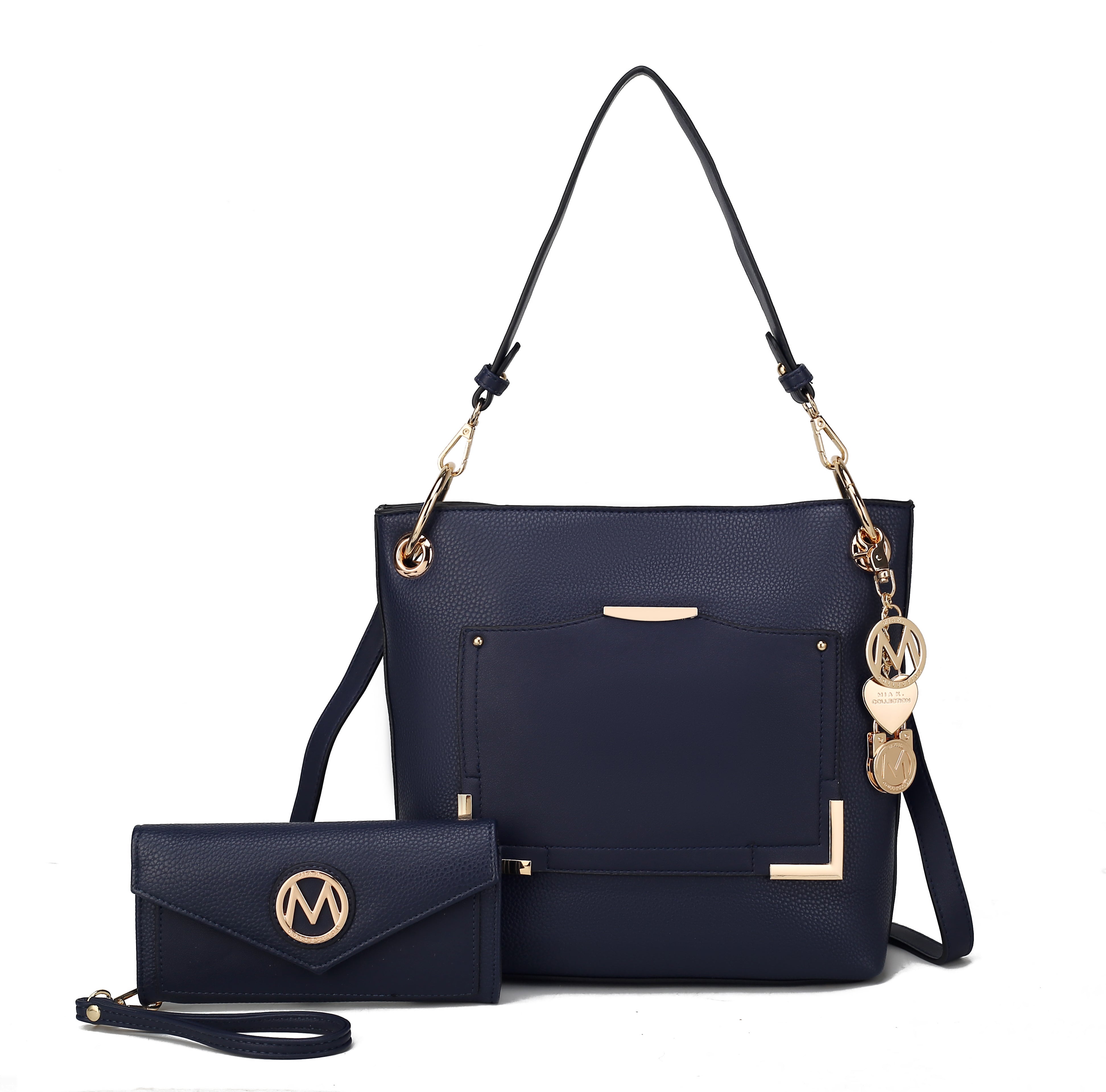 MKF Collection by Mia K. Grace Women's Shoulder Bag & Wristlet Wallet Purse Set by MKF Collection by Mia K.