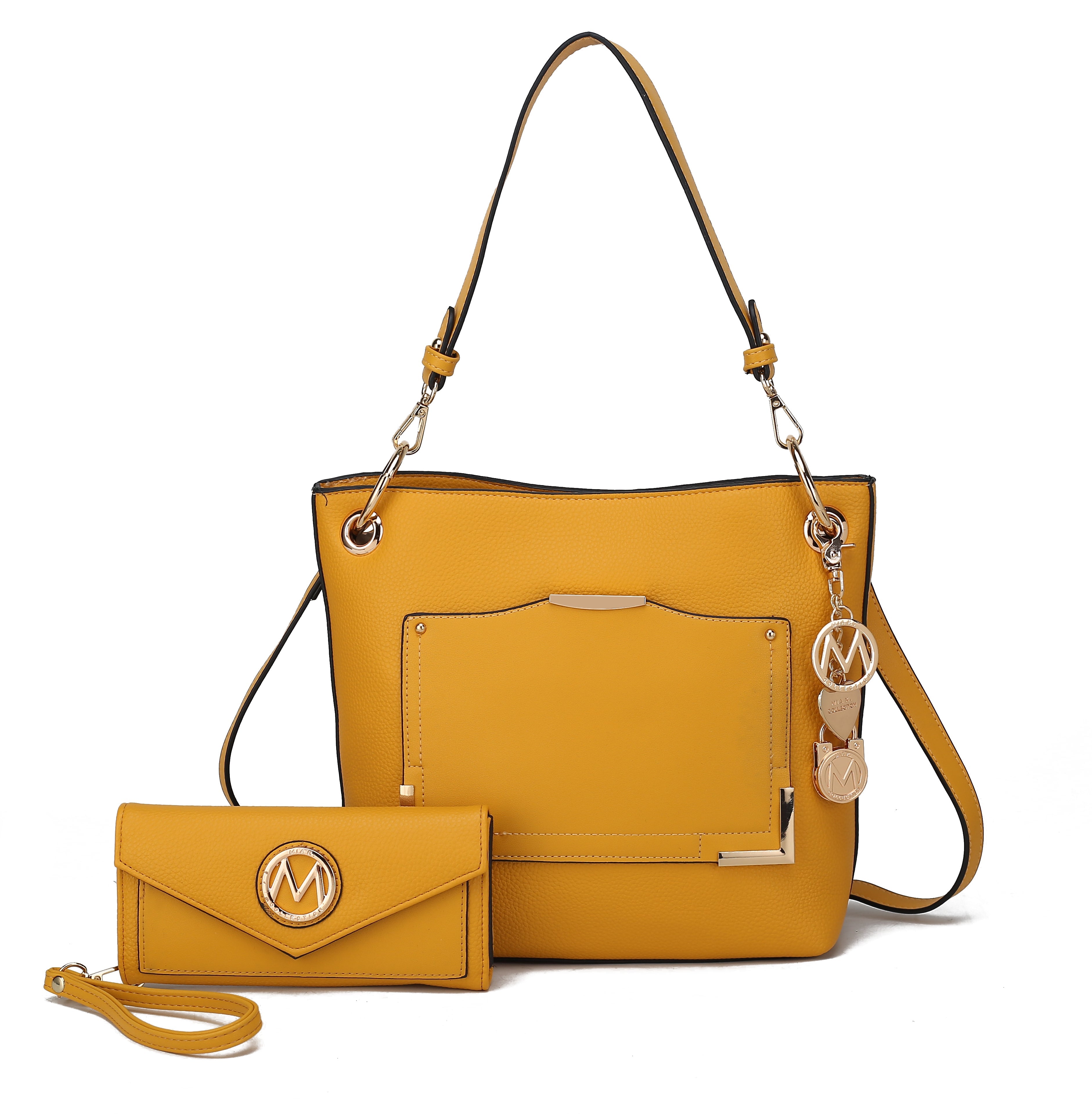 MKF Collection by Mia K. Grace Women's Shoulder Bag & Wristlet Wallet Purse Set by MKF Collection by Mia K.