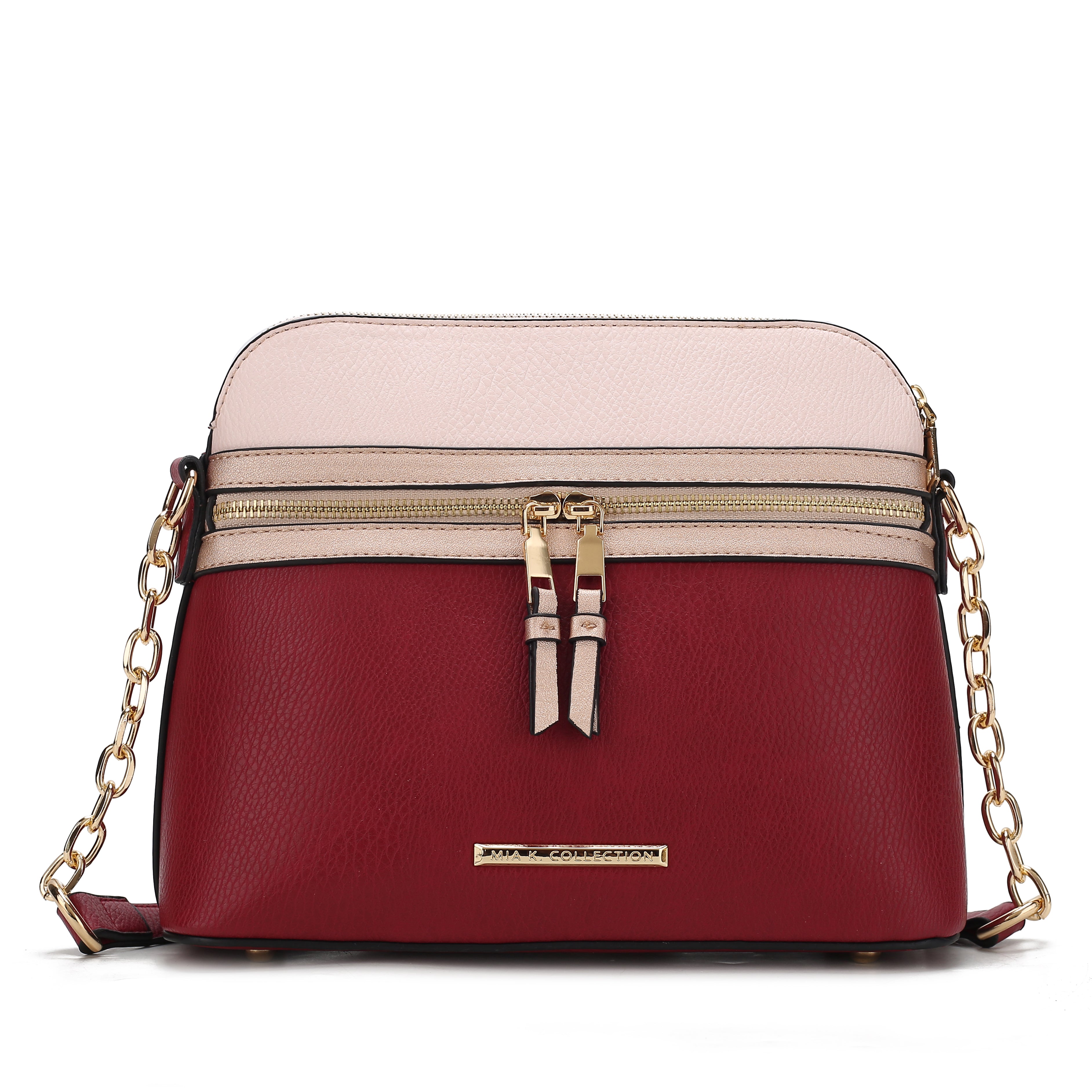 MKF Collection by Mia K. Women's Karelyn Crossbody Bag for Women, Vegan Leather Pocketbook Handbag Pocket Messenger Purse by MKF Collection by Mia K.
