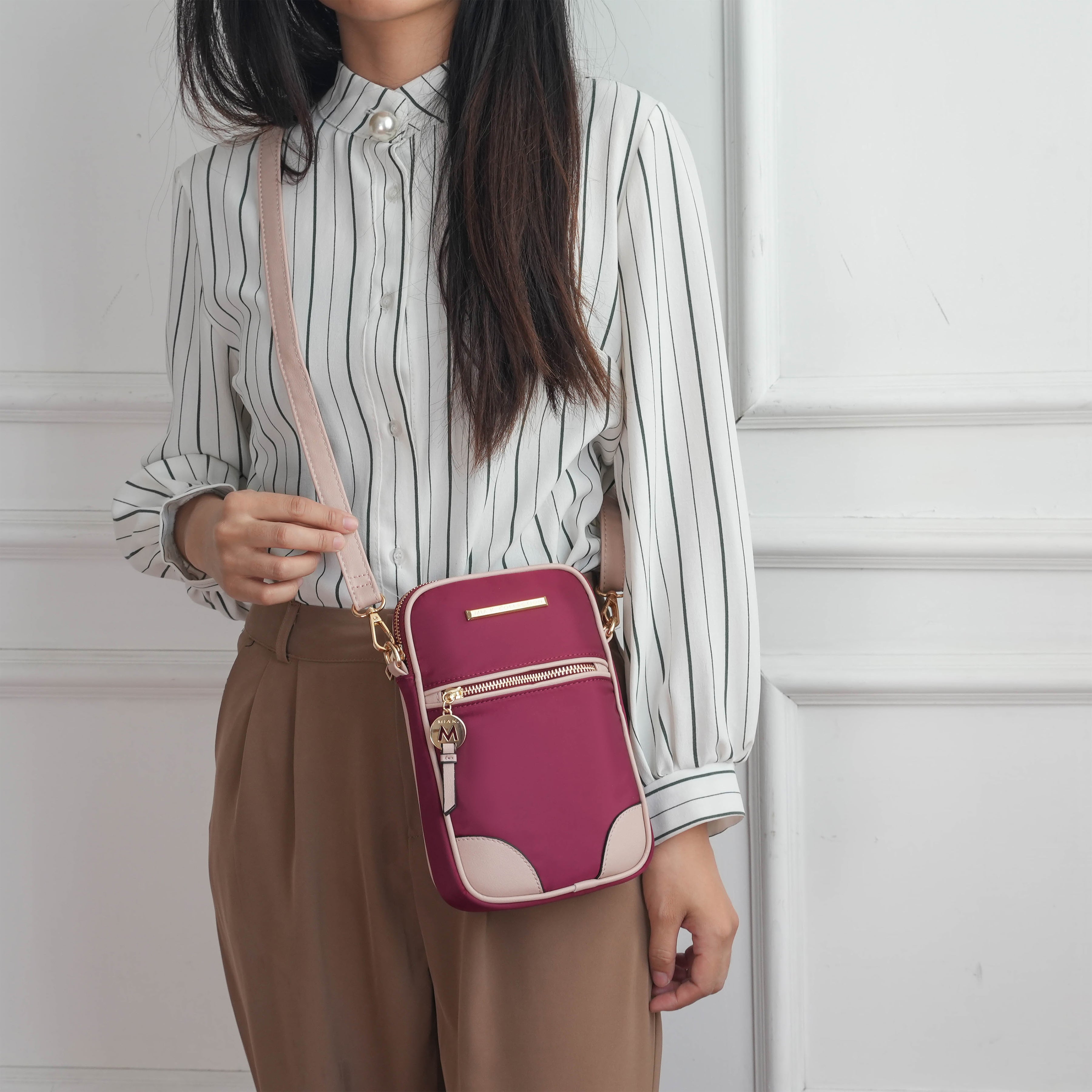 MKF Collection by Mia K. Women's Sue Crossbody bag vegan Leather Shoulder Bag Phone Bag Handbag Purse by MKF Collection by Mia K.