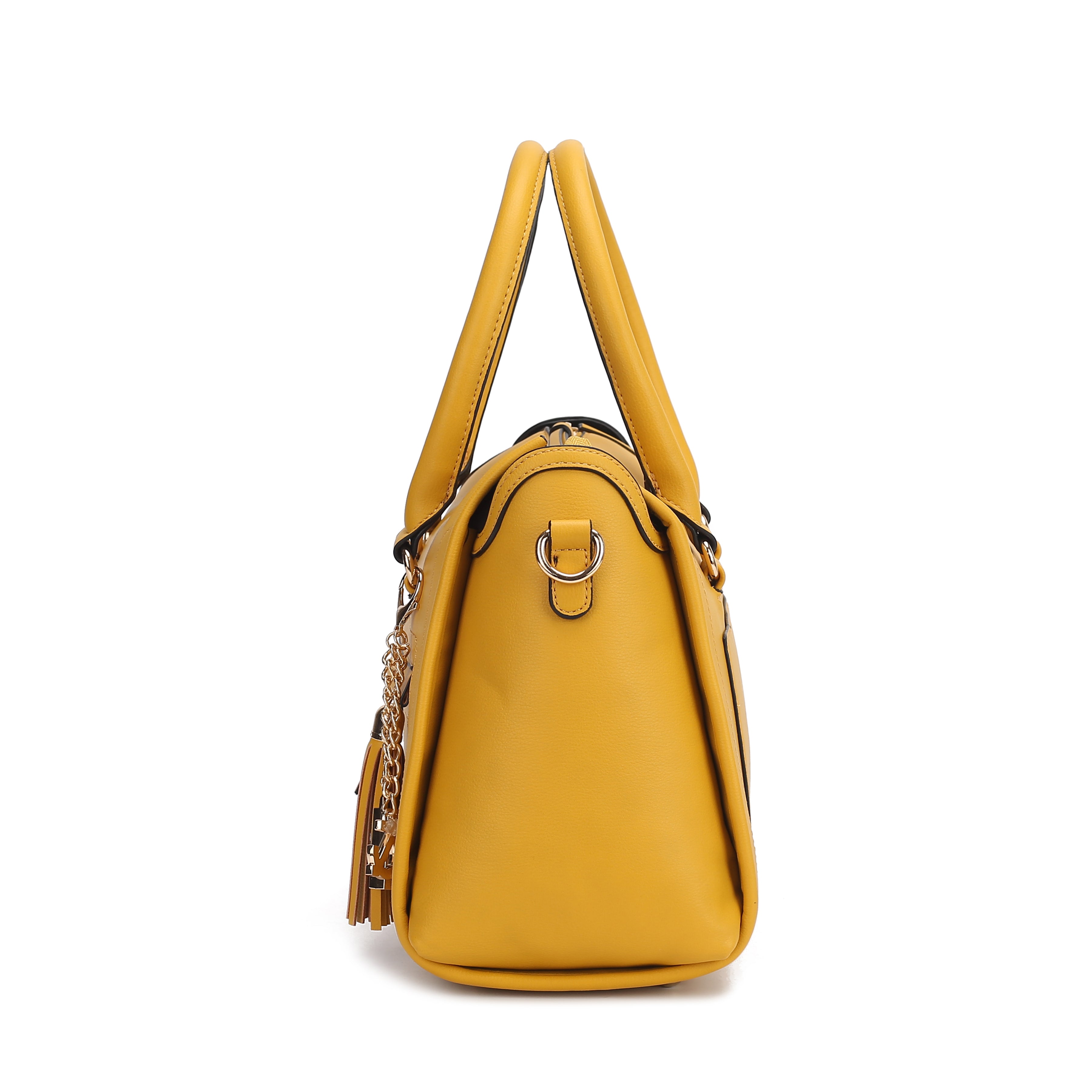 MKF Collection by Mia K. Women's Valeria Shoulder Bag and Bracelet Keyring for Women, PU Leather Crossbody Satchel Purse by MKF Collection by Mia K.