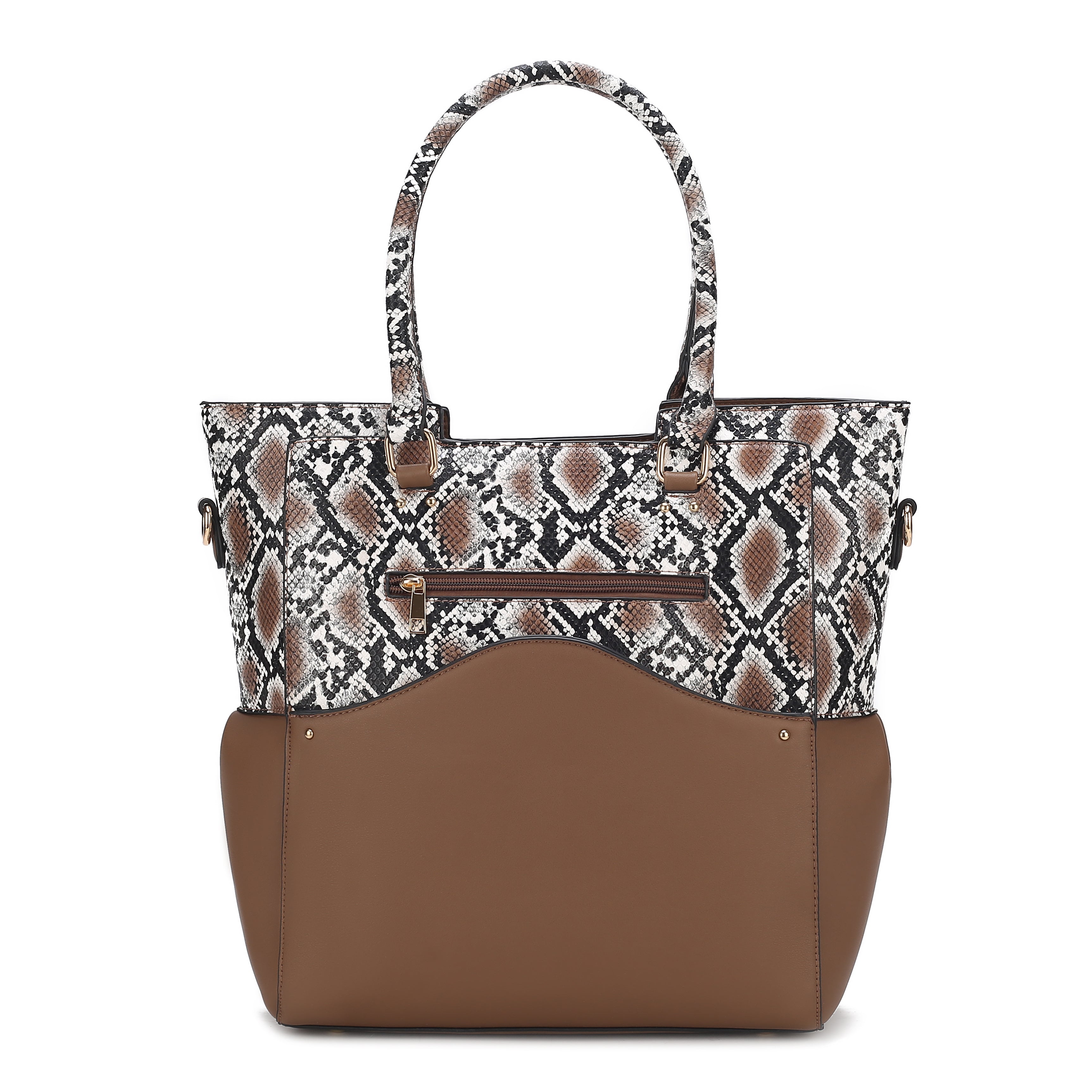 MKF Collection by Mia K. Women's Iris Tote Bag & Wristlet Coin Pouch Purse, vegan leather by MKF Collection by Mia K.