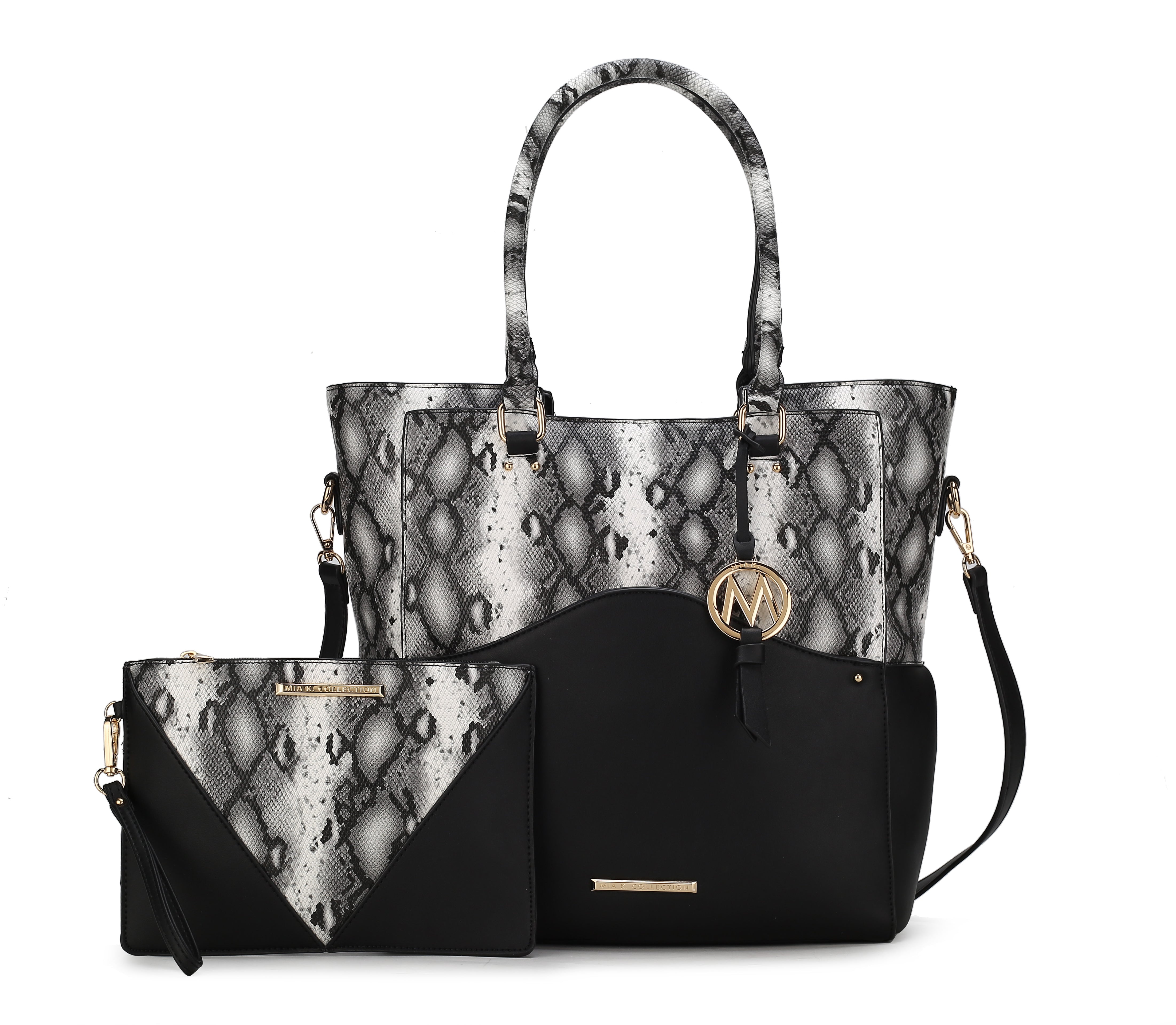 MKF Collection by Mia K. Women's Iris Tote Bag & Wristlet Coin Pouch Purse, vegan leather by MKF Collection by Mia K.