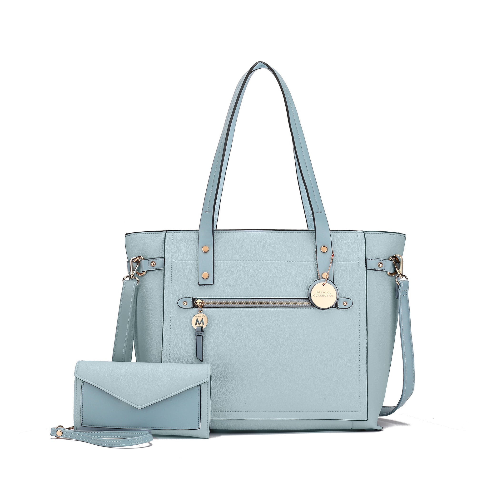 MKF Collection by Mia K. Andry Tote Bag for Women's Cross-body Handbag Top-Handle & Wristlet Purse Set by MKF Collection by Mia K.