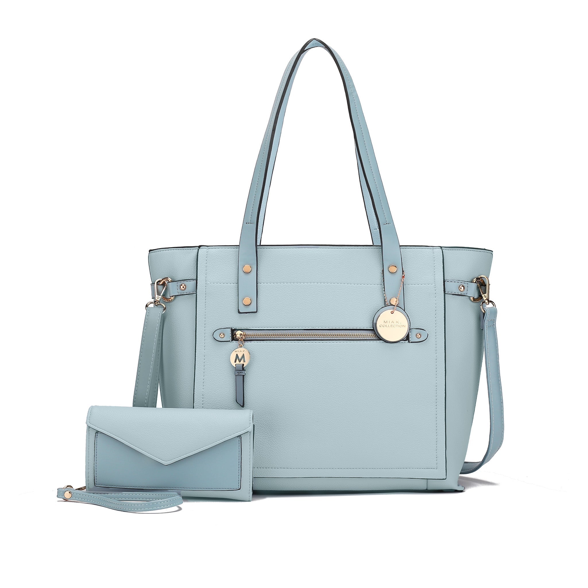MKF Collection by Mia K. Andry Tote Bag for Women's Cross-body Handbag Top-Handle & Wristlet Purse Set by MKF Collection by Mia K.