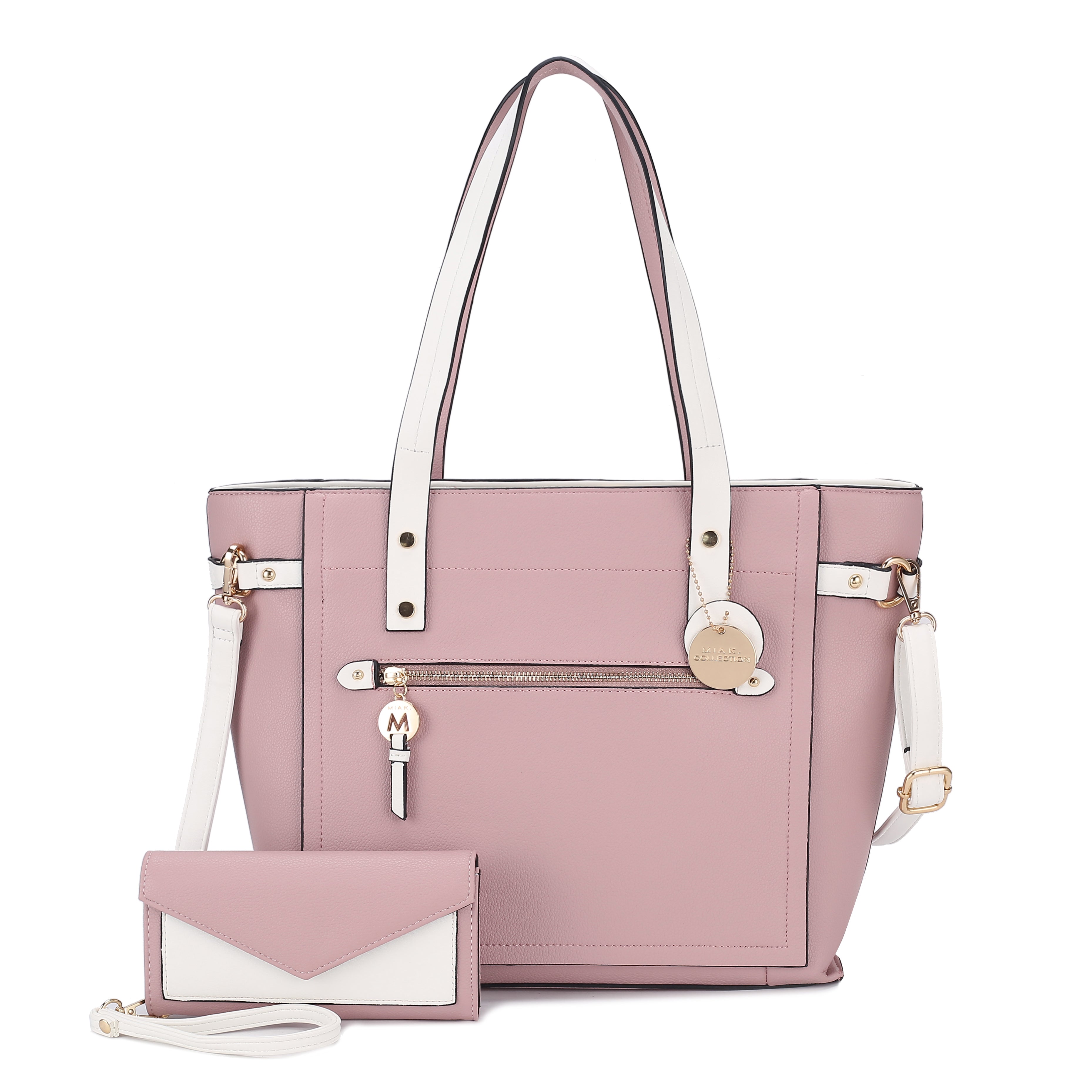 MKF Collection by Mia K. Andry Tote Bag for Women's Cross-body Handbag Top-Handle & Wristlet Purse Set by MKF Collection by Mia K.