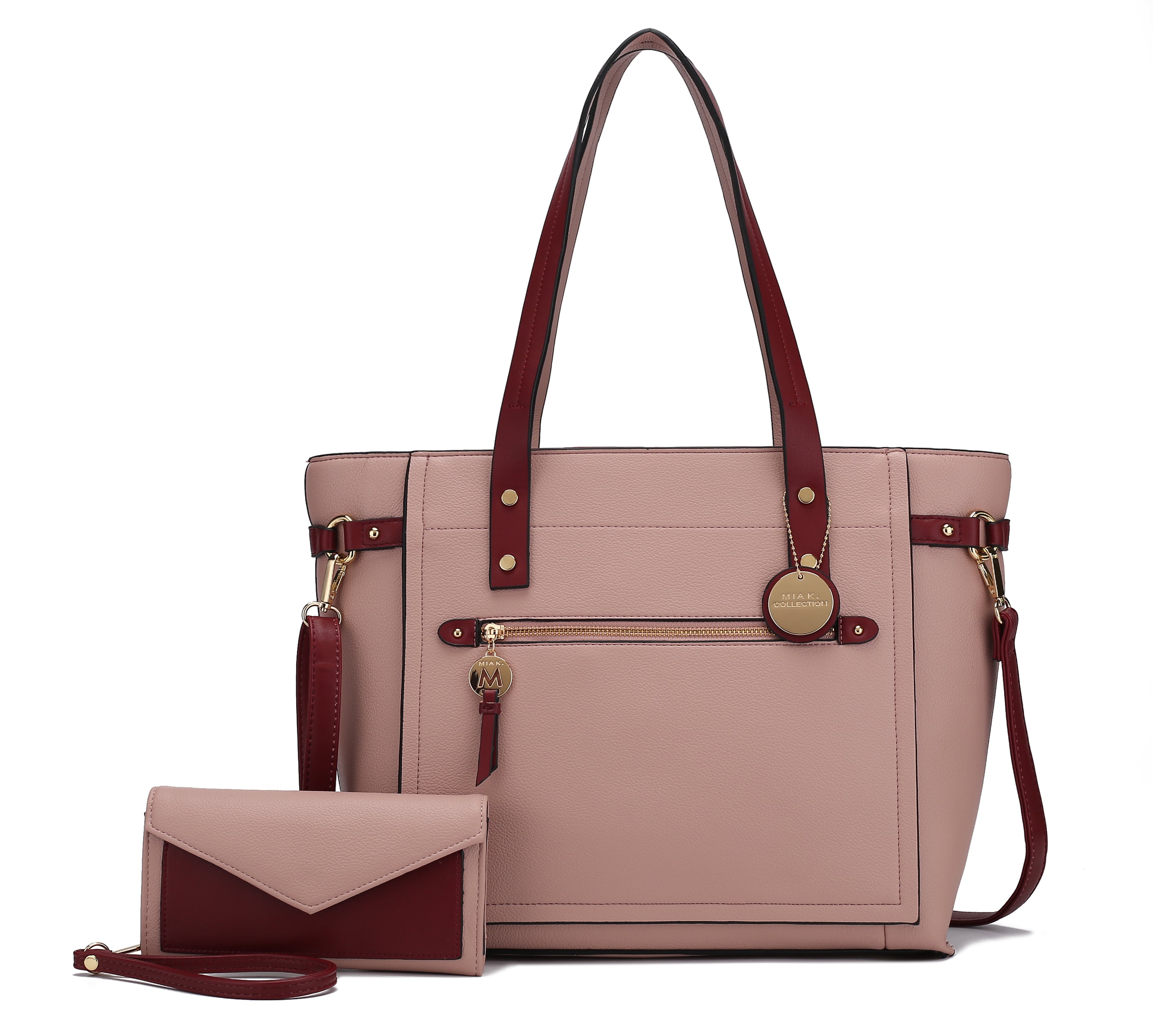 MKF Collection by Mia K. Andry Tote Bag for Women's Cross-body Handbag Top-Handle & Wristlet Purse Set by MKF Collection by Mia K.