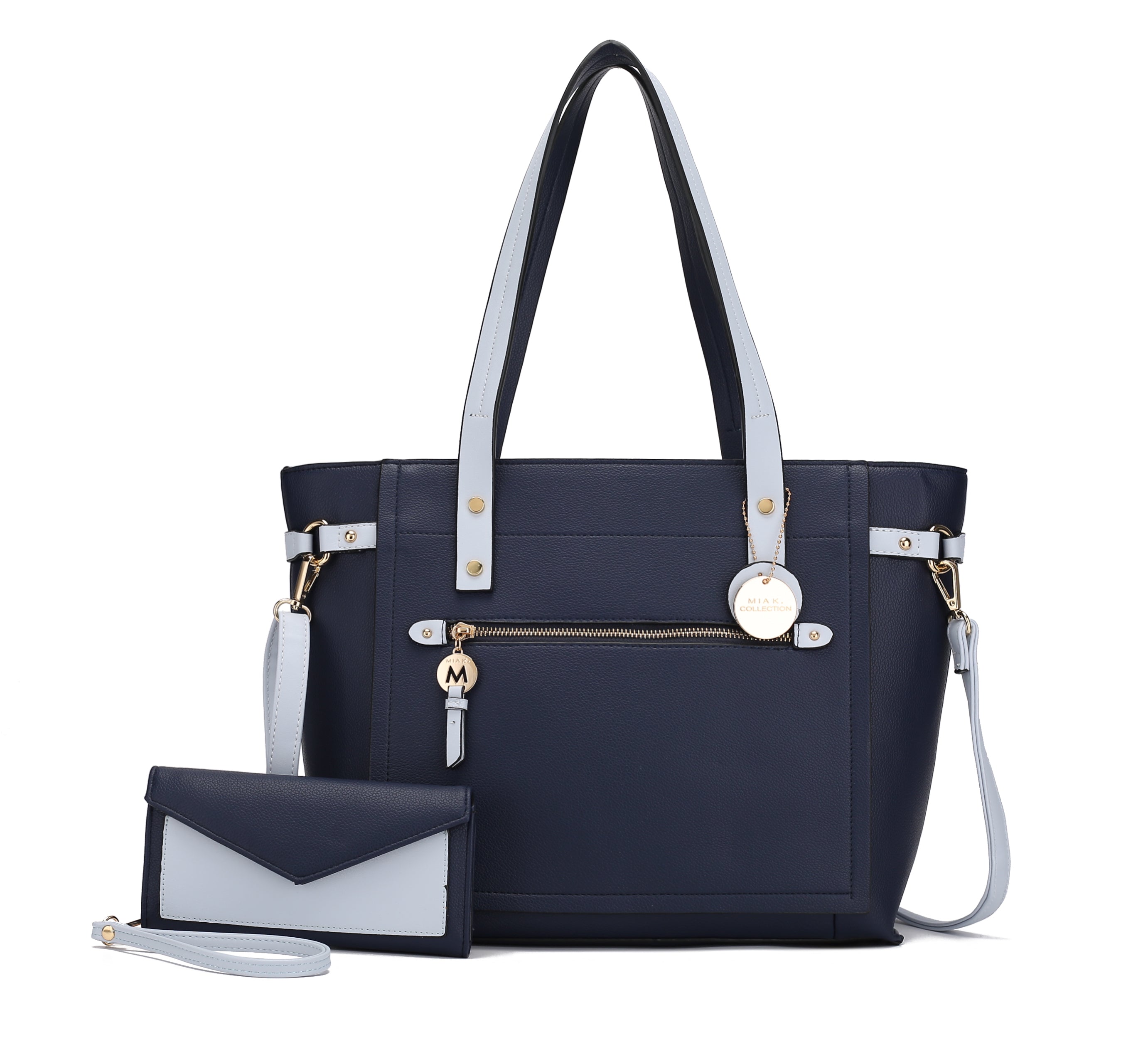 MKF Collection by Mia K. Andry Tote Bag for Women's Cross-body Handbag Top-Handle & Wristlet Purse Set by MKF Collection by Mia K.