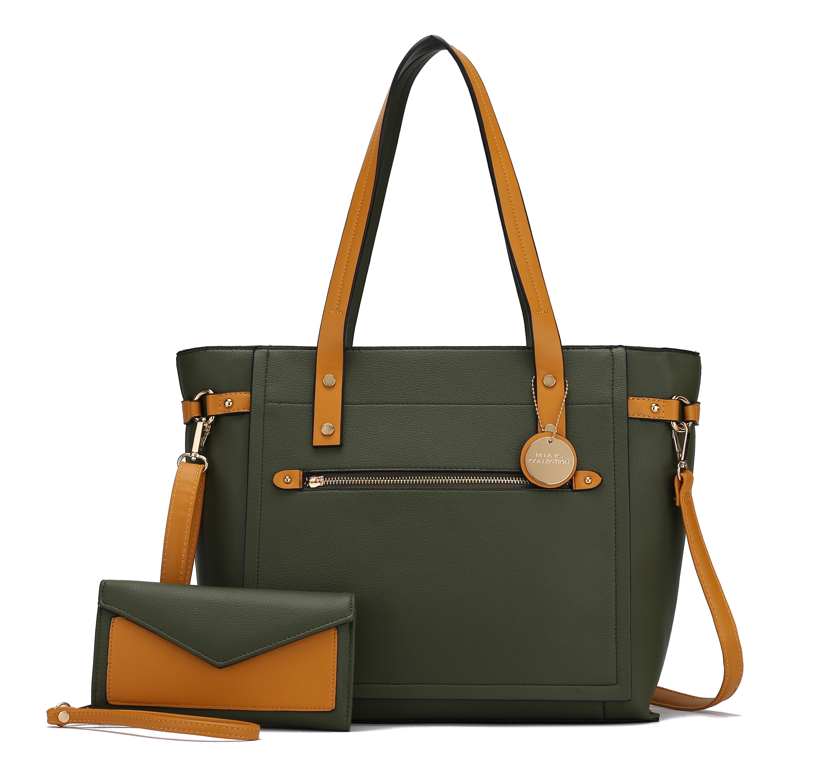MKF Collection by Mia K. Andry Tote Bag for Women's Cross-body Handbag Top-Handle & Wristlet Purse Set by MKF Collection by Mia K.