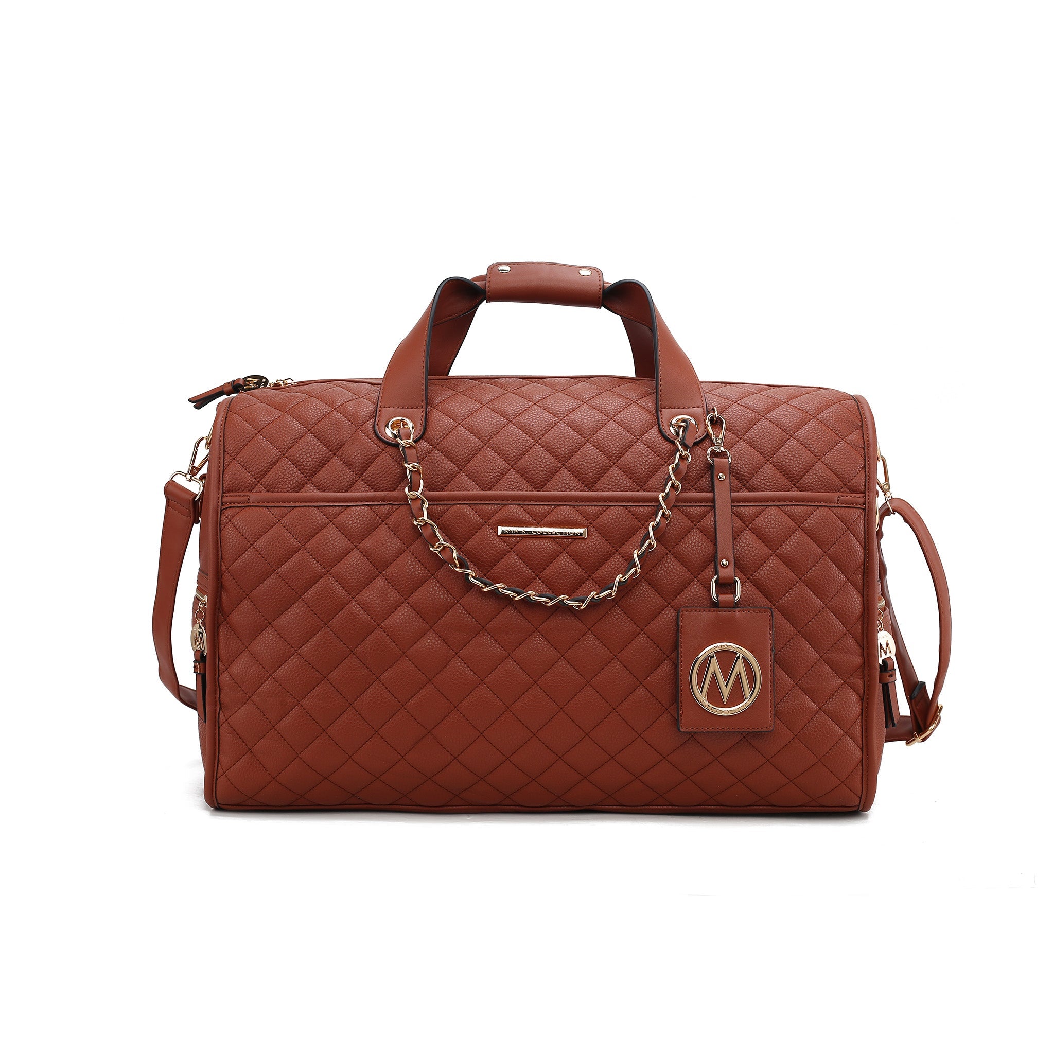 MKF Collection by Mia K. Women's Lexie Weekender Bag Vegan Leather, Travel Bag by MKF Collection by Mia K.