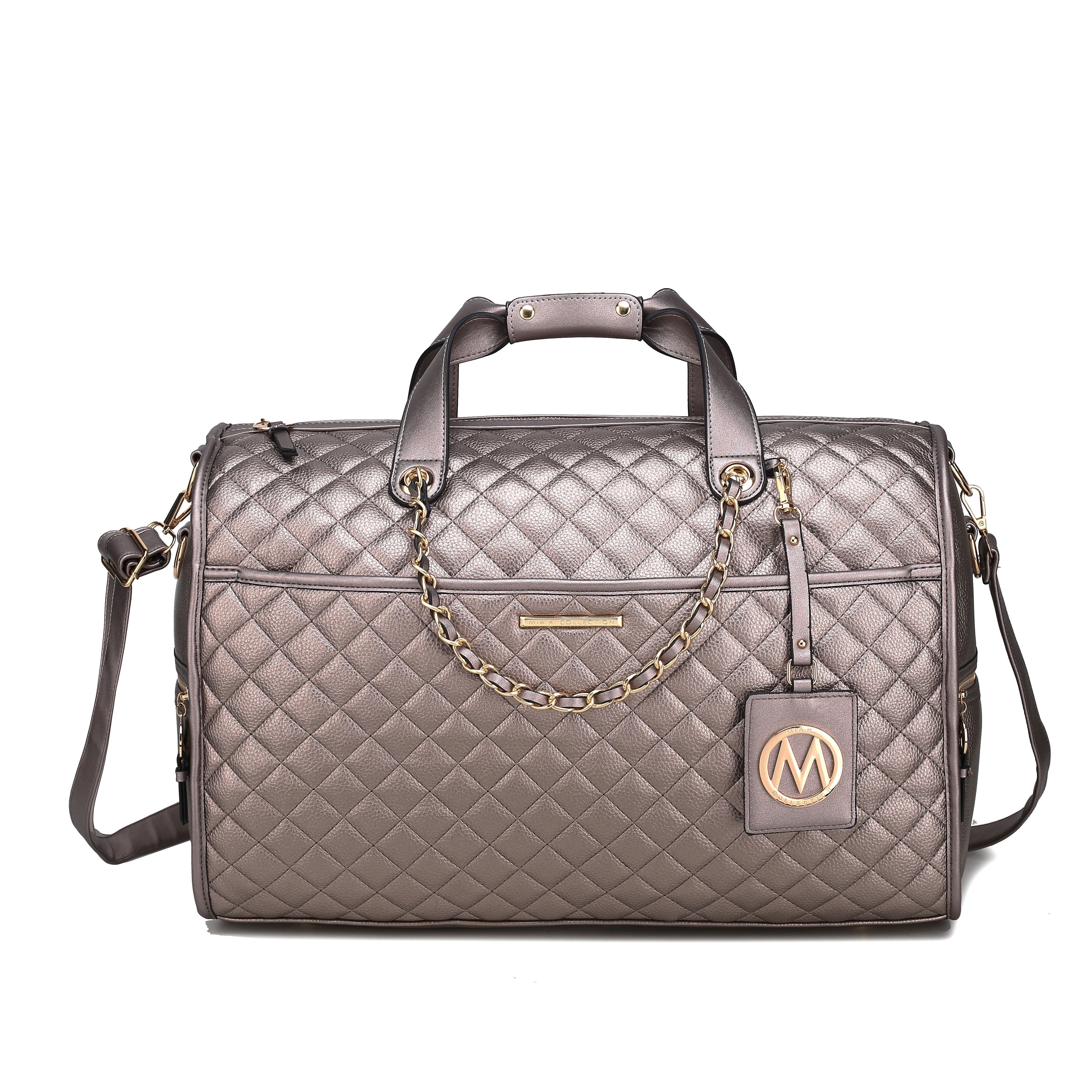 MKF Collection by Mia K. Women's Lexie Weekender Bag Vegan Leather, Travel Bag by MKF Collection by Mia K.