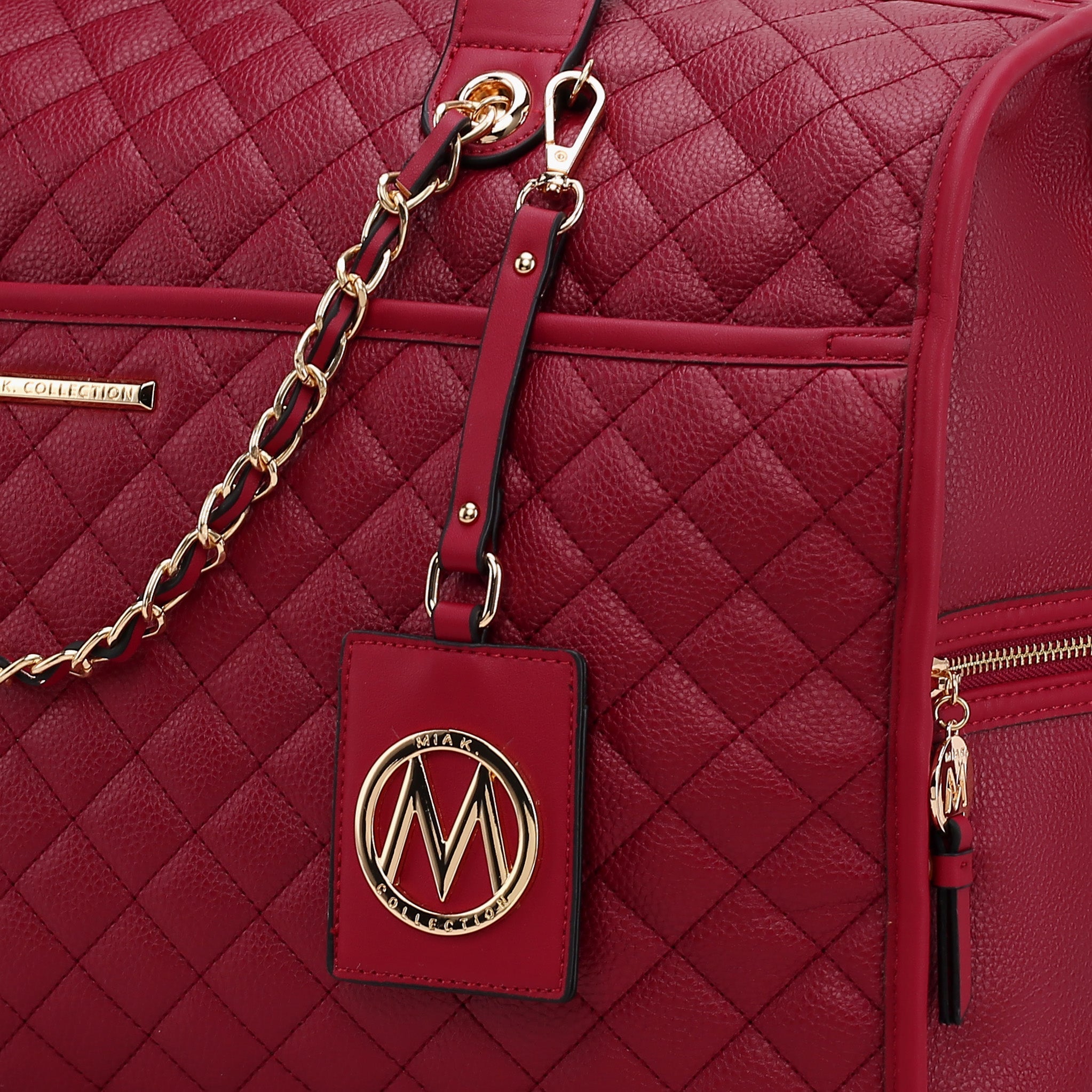 MKF Collection by Mia K. Women's Lexie Weekender Bag Vegan Leather, Travel Bag by MKF Collection by Mia K.