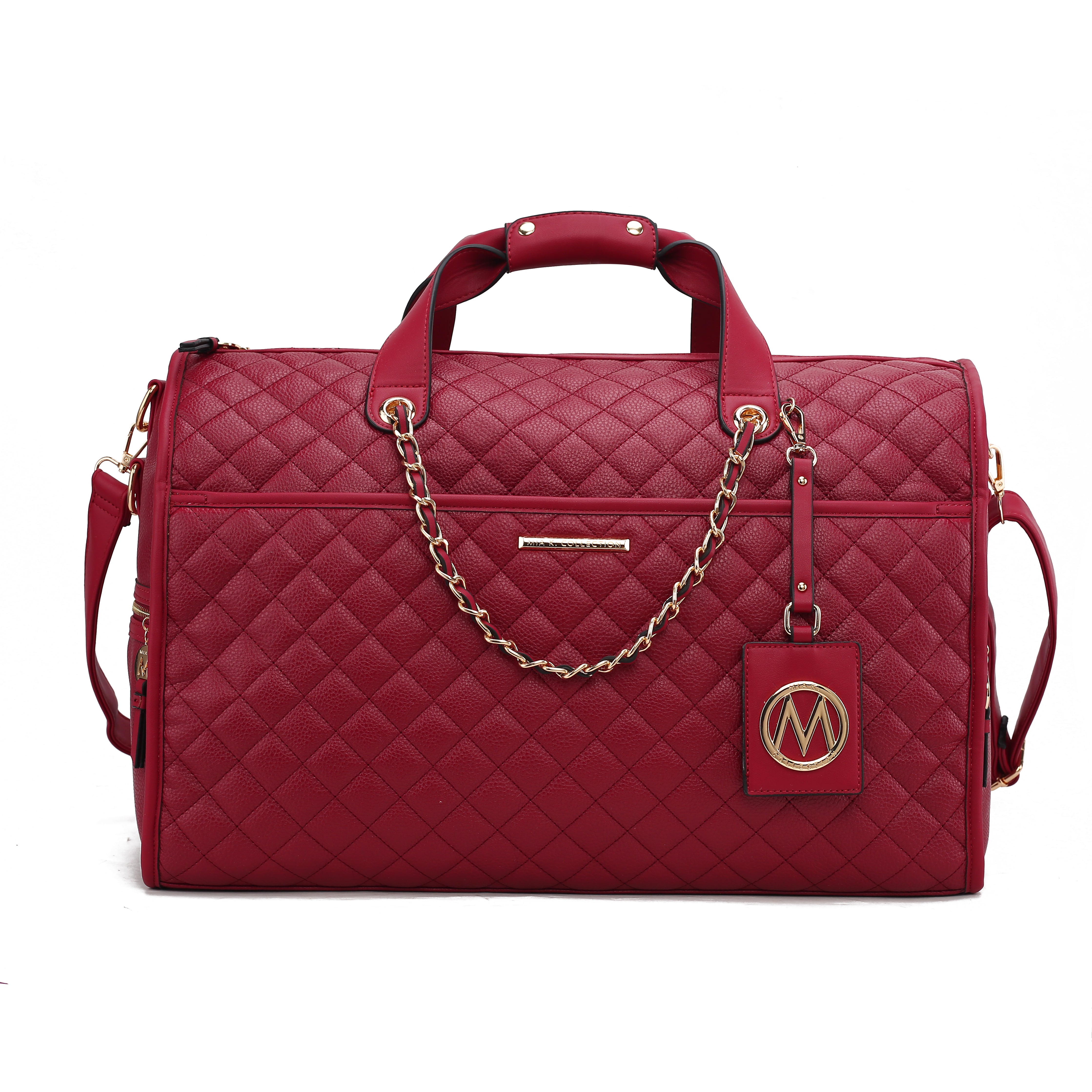MKF Collection by Mia K. Women's Lexie Weekender Bag Vegan Leather, Travel Bag by MKF Collection by Mia K.