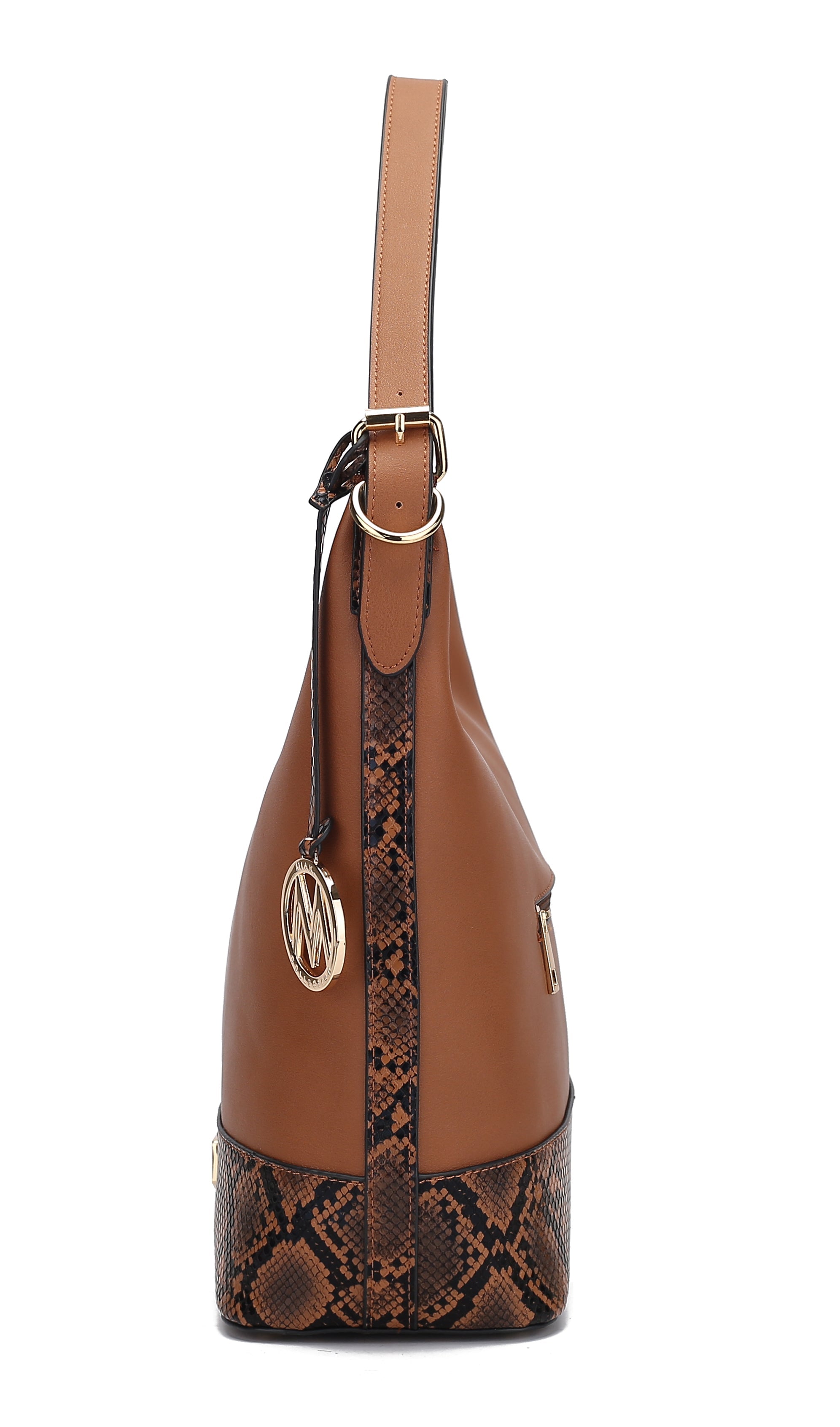 MKF Collection by Mia K. Diana Shoulder Bag for Women, Vegan Leather Hobo Fashion Handbag Messenger Purse by MKF Collection by Mia K.