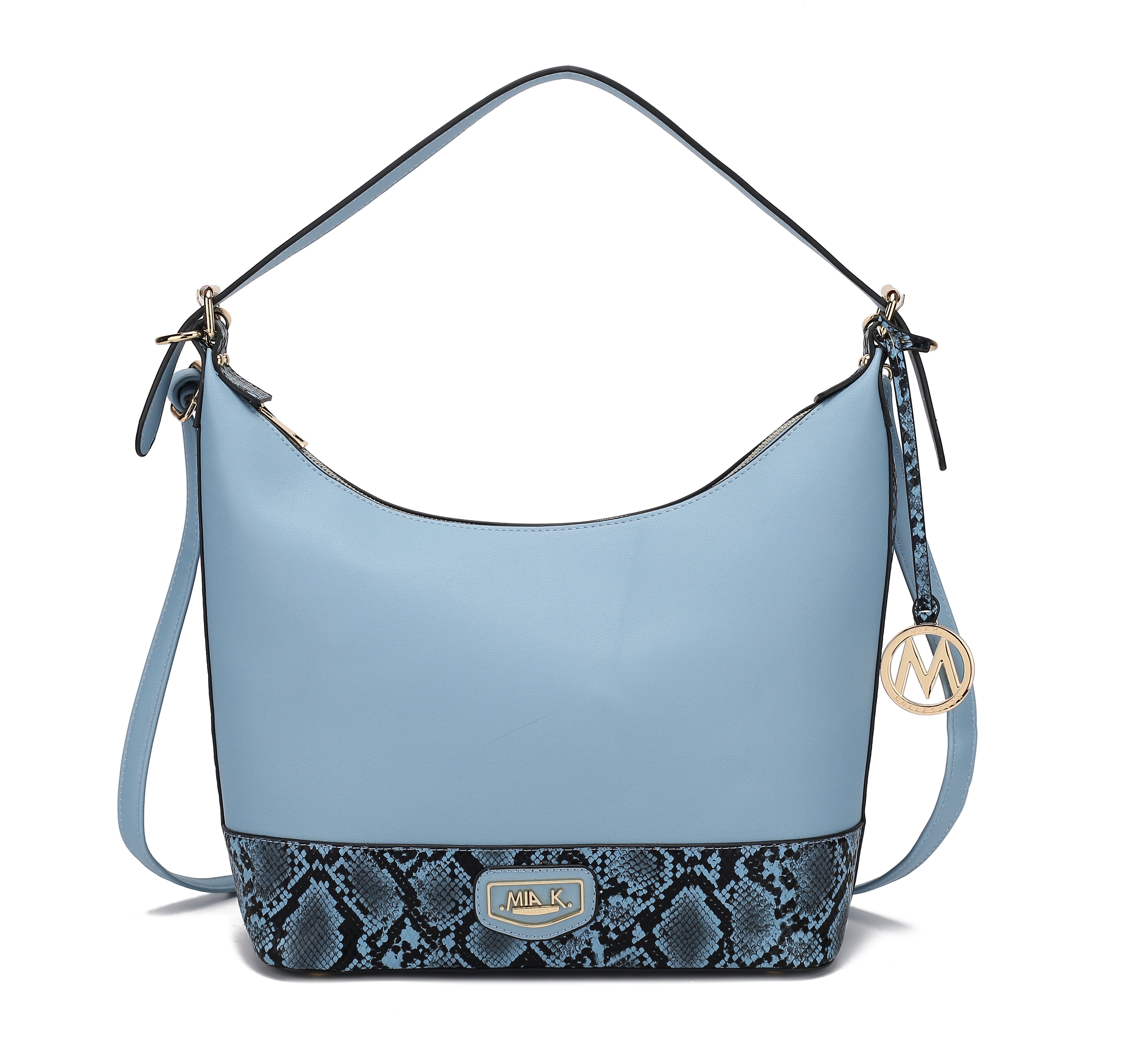 MKF Collection by Mia K. Diana Shoulder Bag for Women, Vegan Leather Hobo Fashion Handbag Messenger Purse by MKF Collection by Mia K.