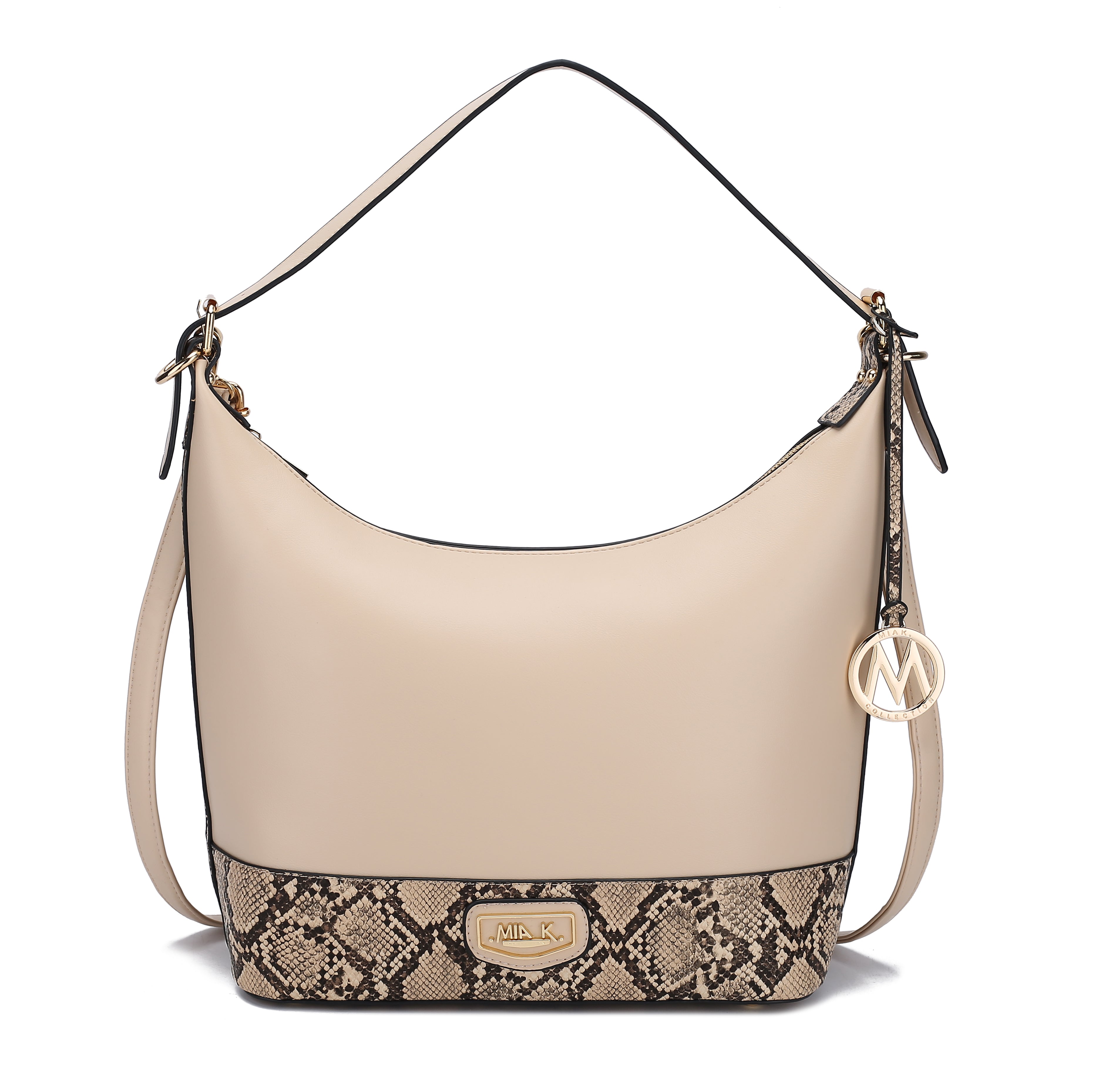 MKF Collection by Mia K. Diana Shoulder Bag for Women, Vegan Leather Hobo Fashion Handbag Messenger Purse by MKF Collection by Mia K.