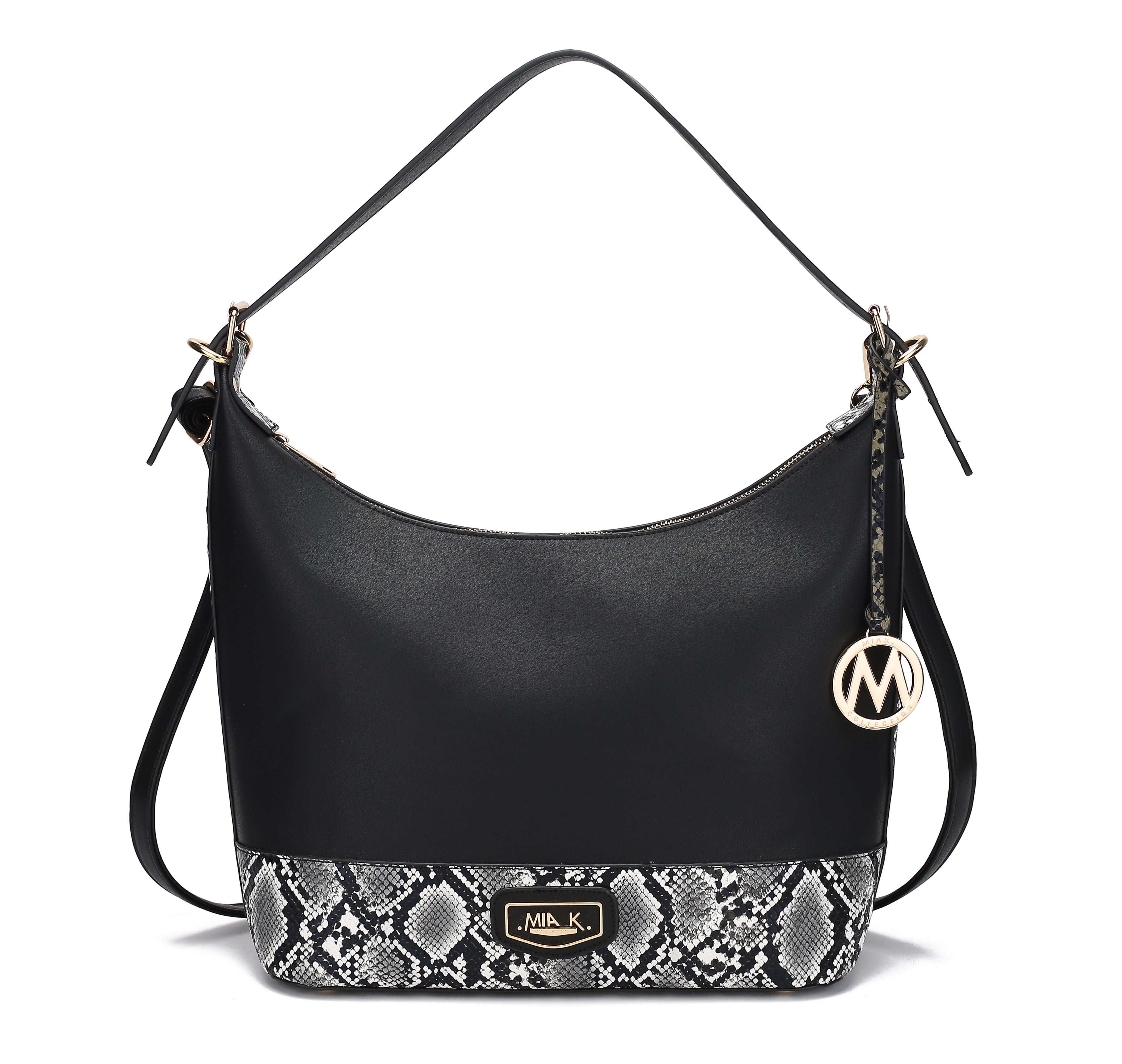 MKF Collection by Mia K. Diana Shoulder Bag for Women, Vegan Leather Hobo Fashion Handbag Messenger Purse by MKF Collection by Mia K.