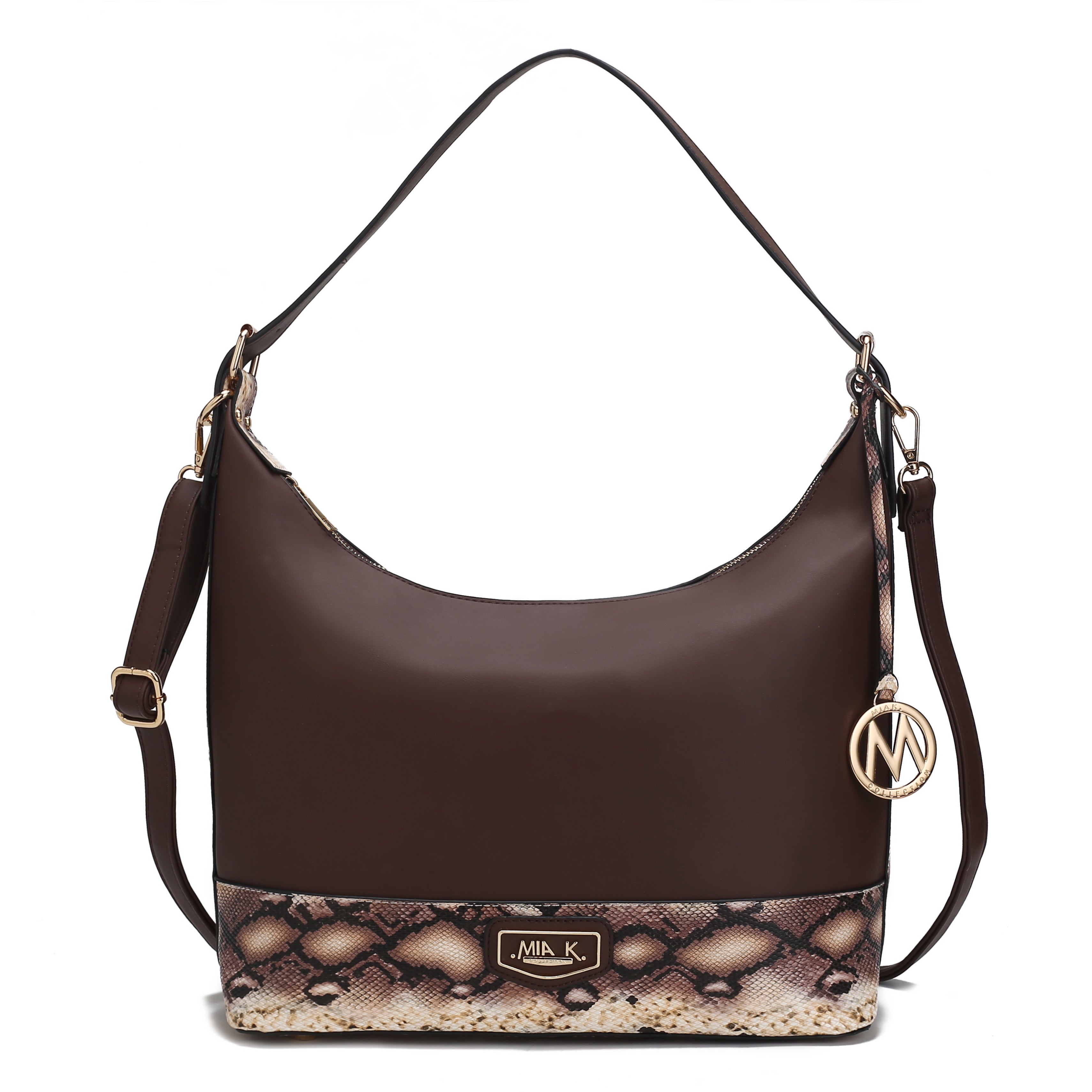 MKF Collection by Mia K. Diana Shoulder Bag for Women, Vegan Leather Hobo Fashion Handbag Messenger Purse by MKF Collection by Mia K.