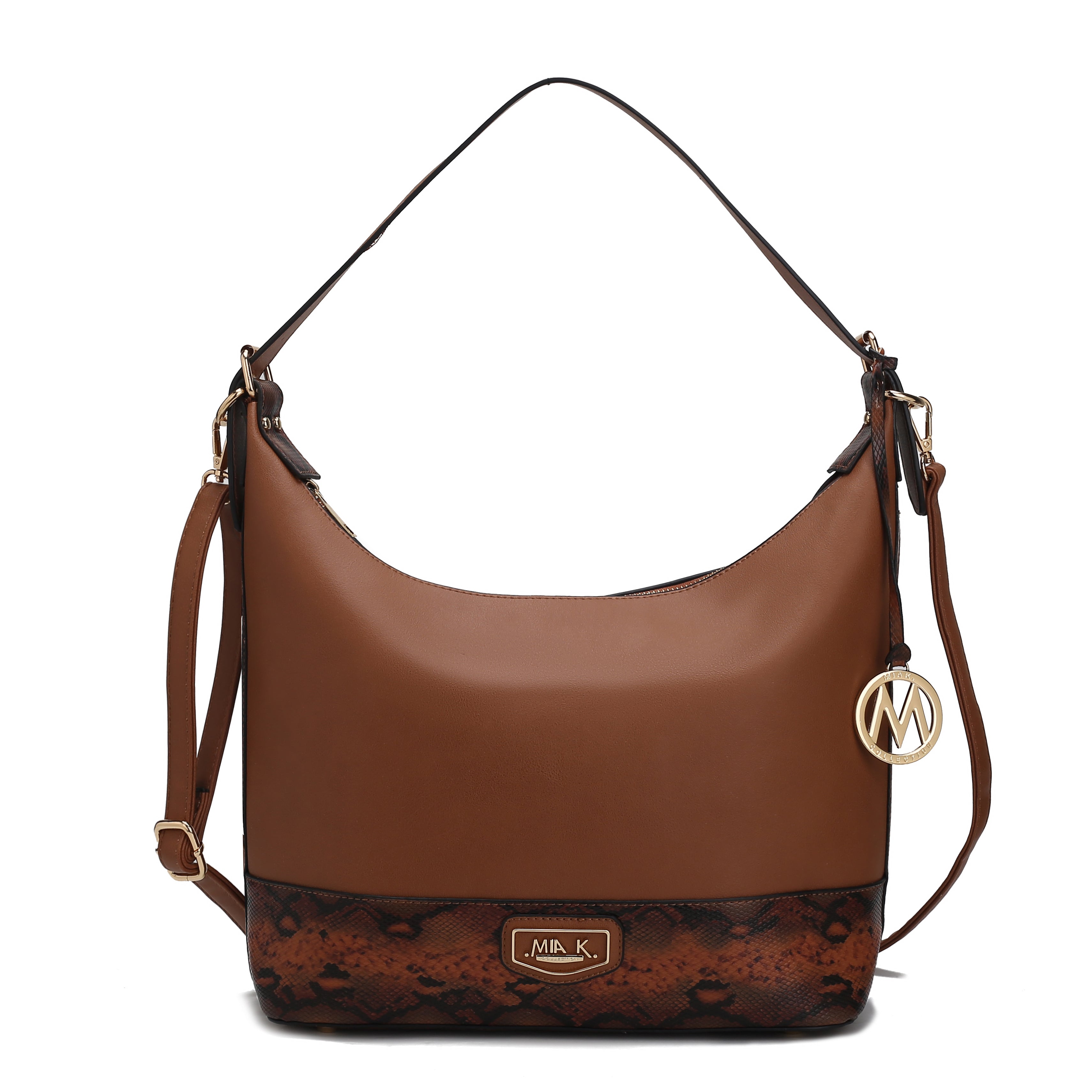 MKF Collection by Mia K. Diana Shoulder Bag for Women, Vegan Leather Hobo Fashion Handbag Messenger Purse by MKF Collection by Mia K.