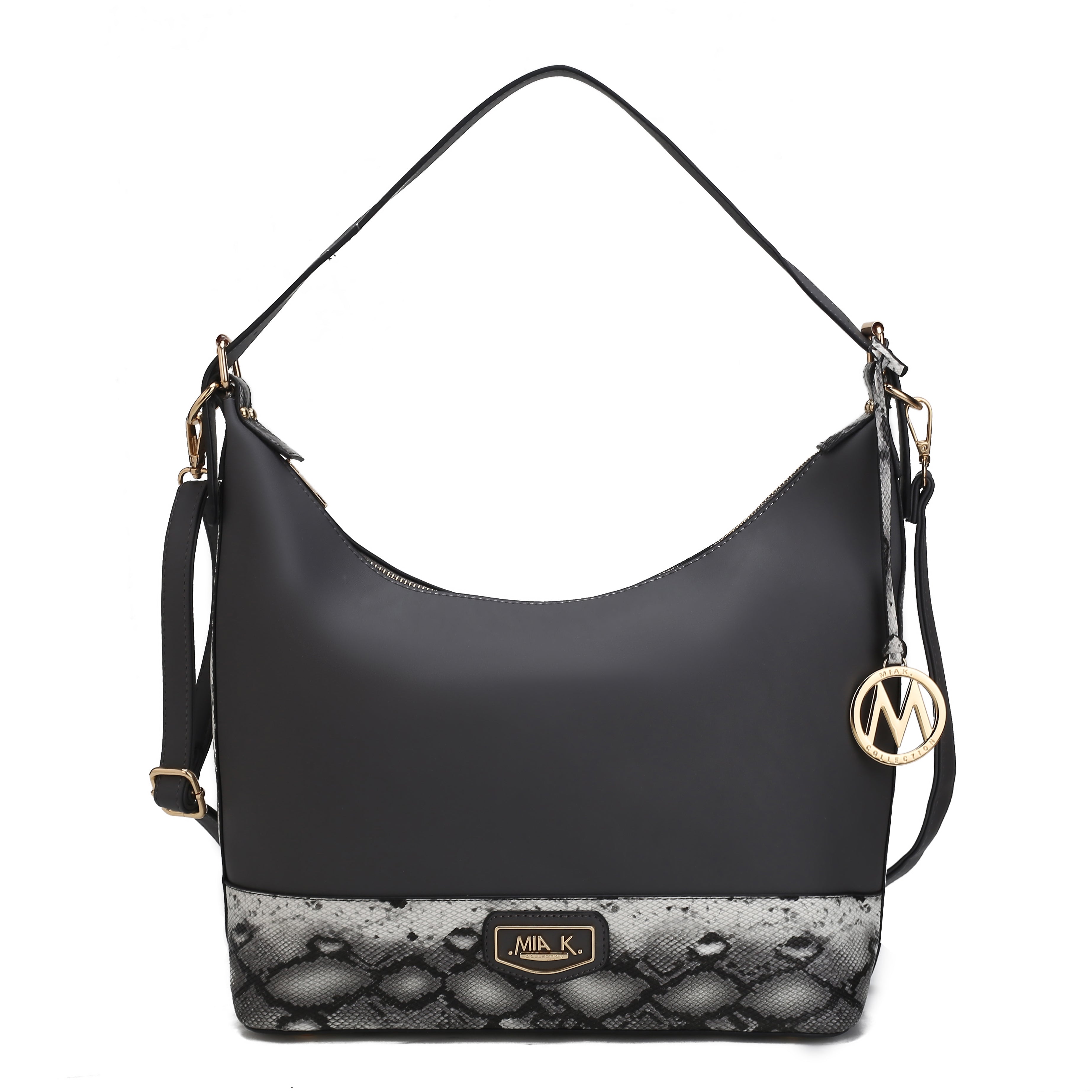 MKF Collection by Mia K. Diana Shoulder Bag for Women, Vegan Leather Hobo Fashion Handbag Messenger Purse by MKF Collection by Mia K.