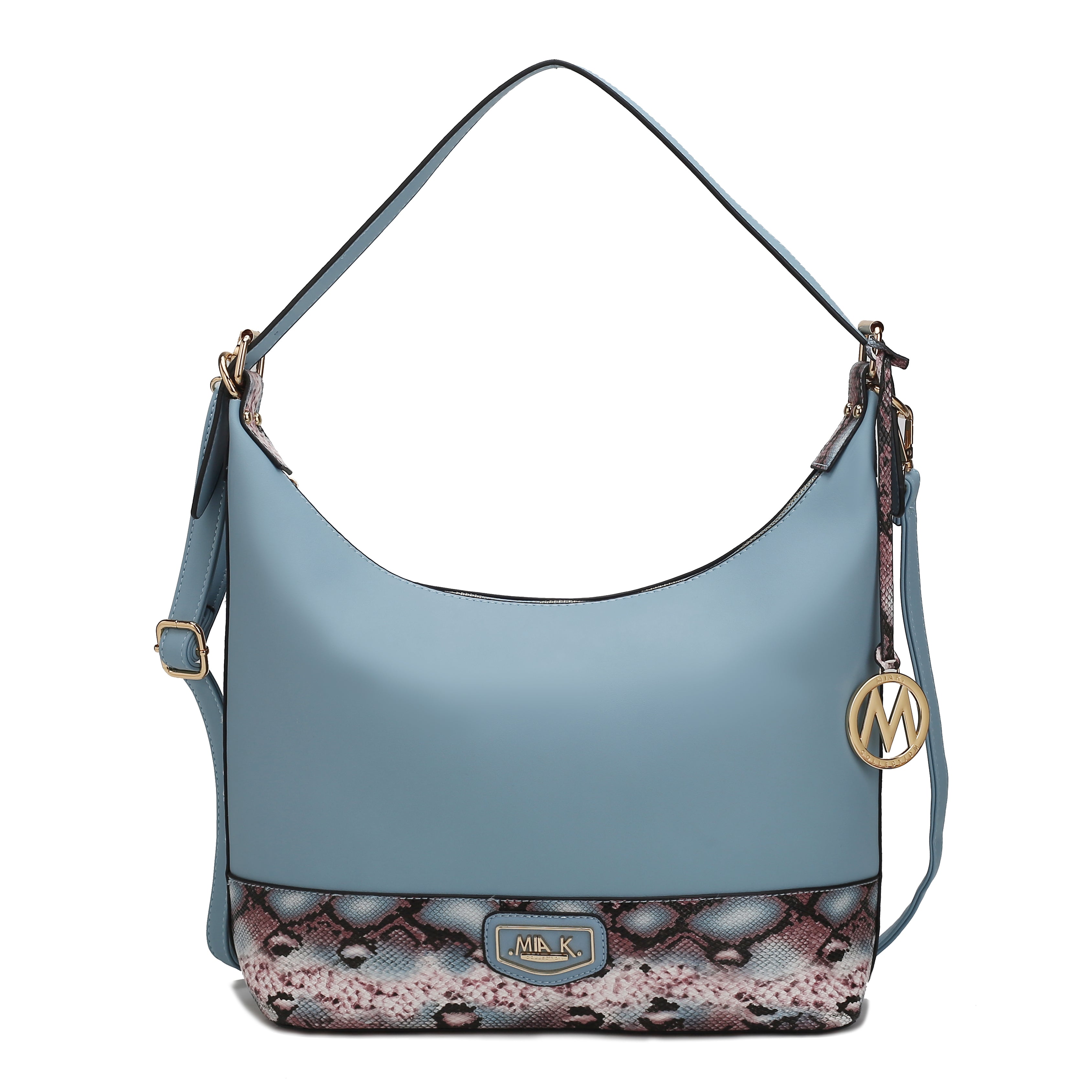 MKF Collection by Mia K. Diana Shoulder Bag for Women, Vegan Leather Hobo Fashion Handbag Messenger Purse by MKF Collection by Mia K.