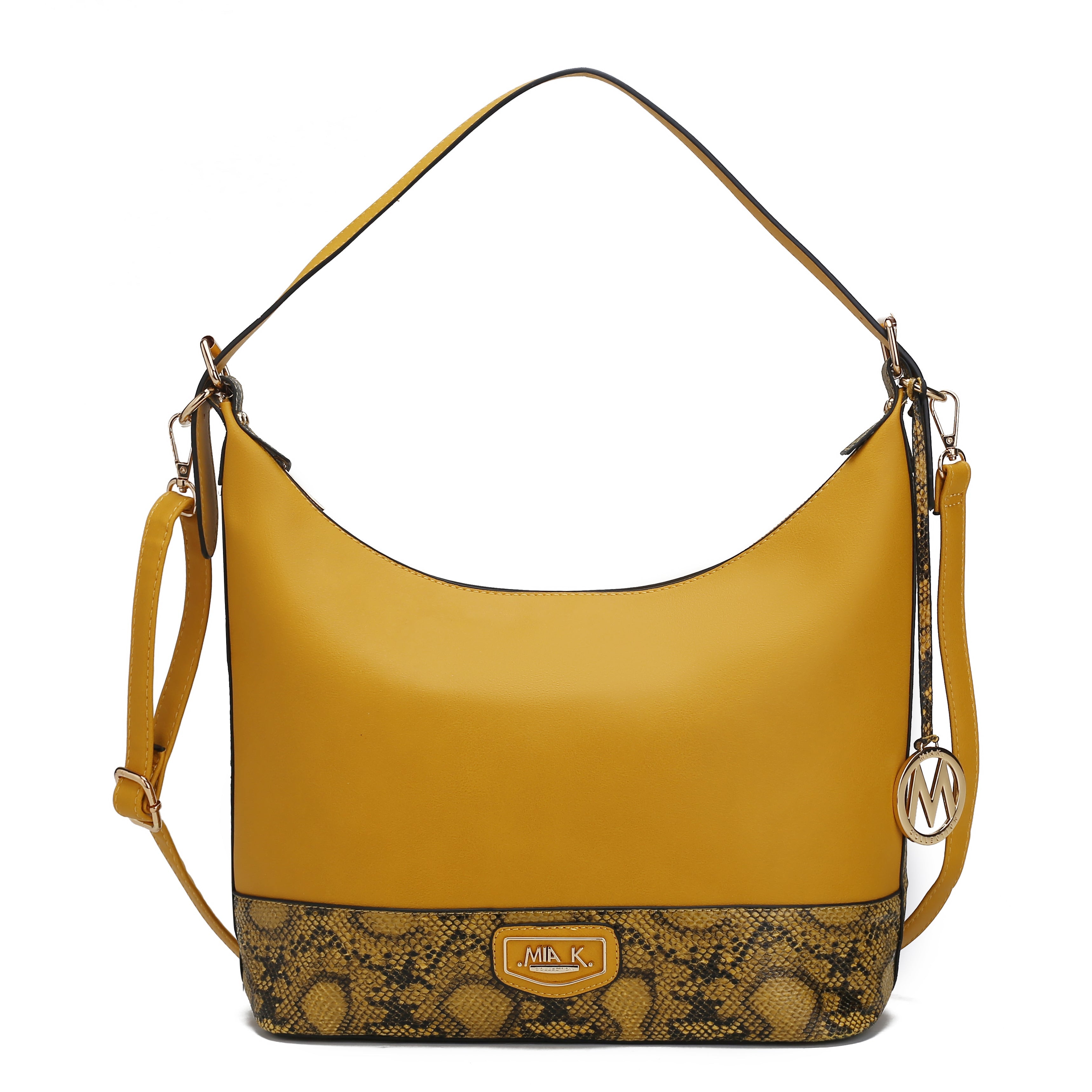 MKF Collection by Mia K. Diana Shoulder Bag for Women, Vegan Leather Hobo Fashion Handbag Messenger Purse by MKF Collection by Mia K.