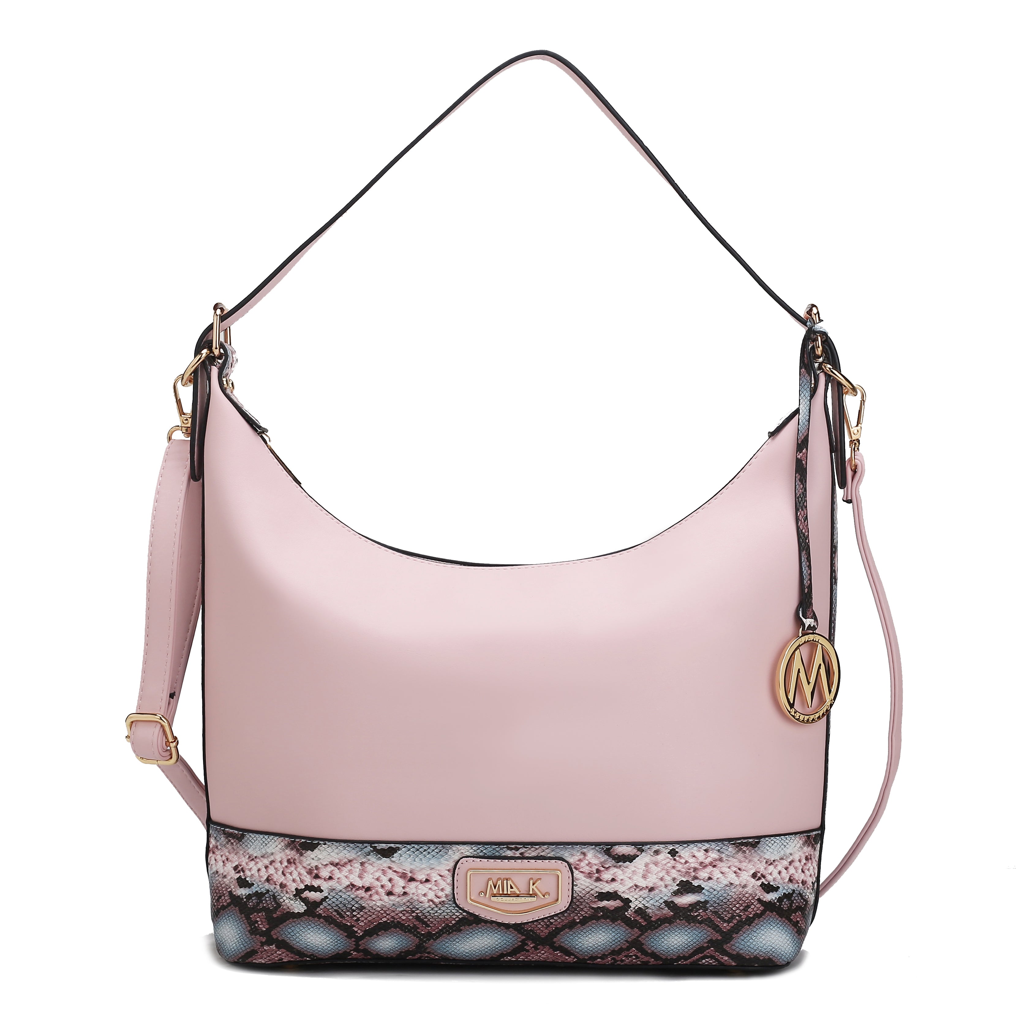 MKF Collection by Mia K. Diana Shoulder Bag for Women, Vegan Leather Hobo Fashion Handbag Messenger Purse by MKF Collection by Mia K.