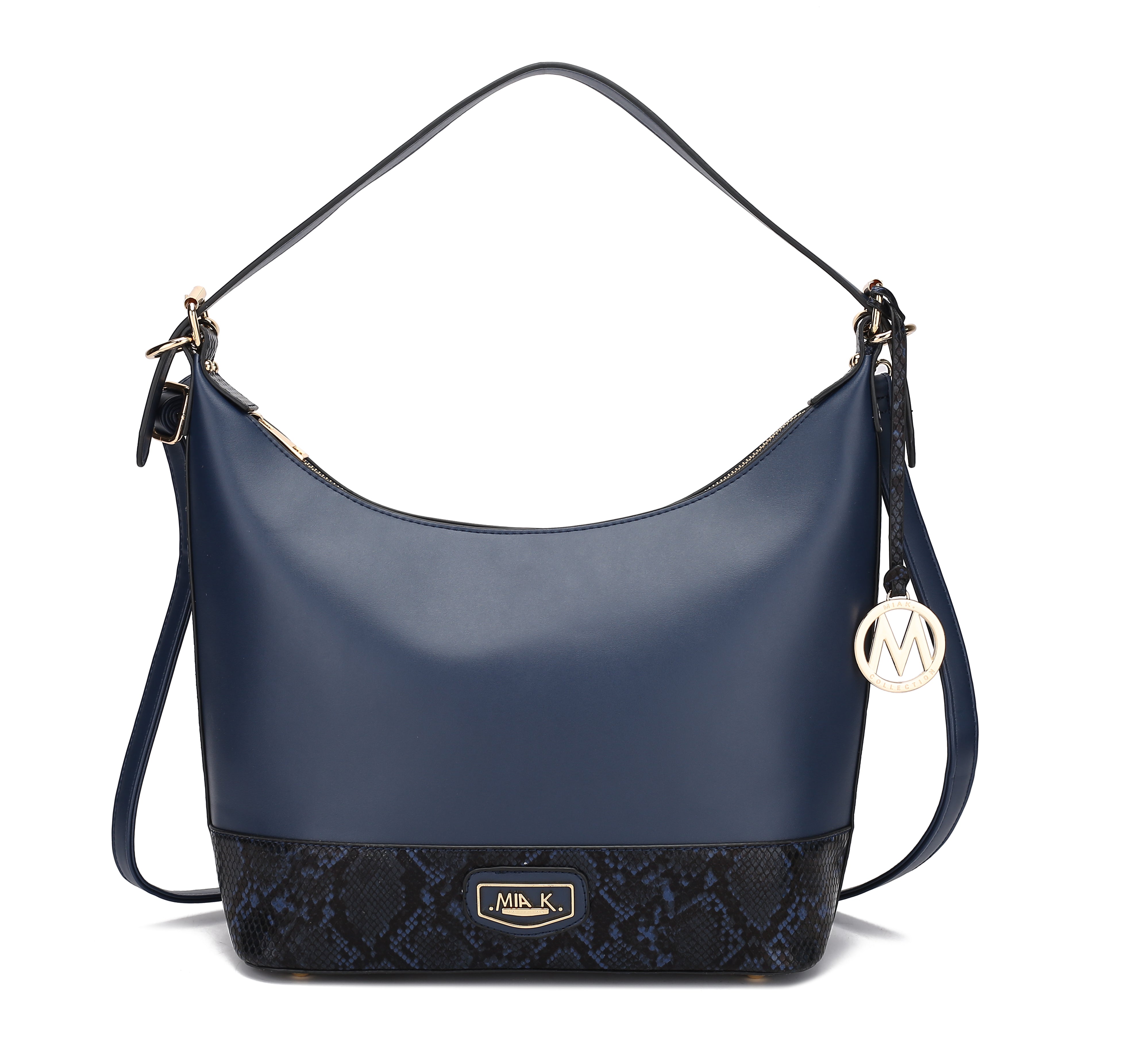 MKF Collection by Mia K. Diana Shoulder Bag for Women, Vegan Leather Hobo Fashion Handbag Messenger Purse by MKF Collection by Mia K.