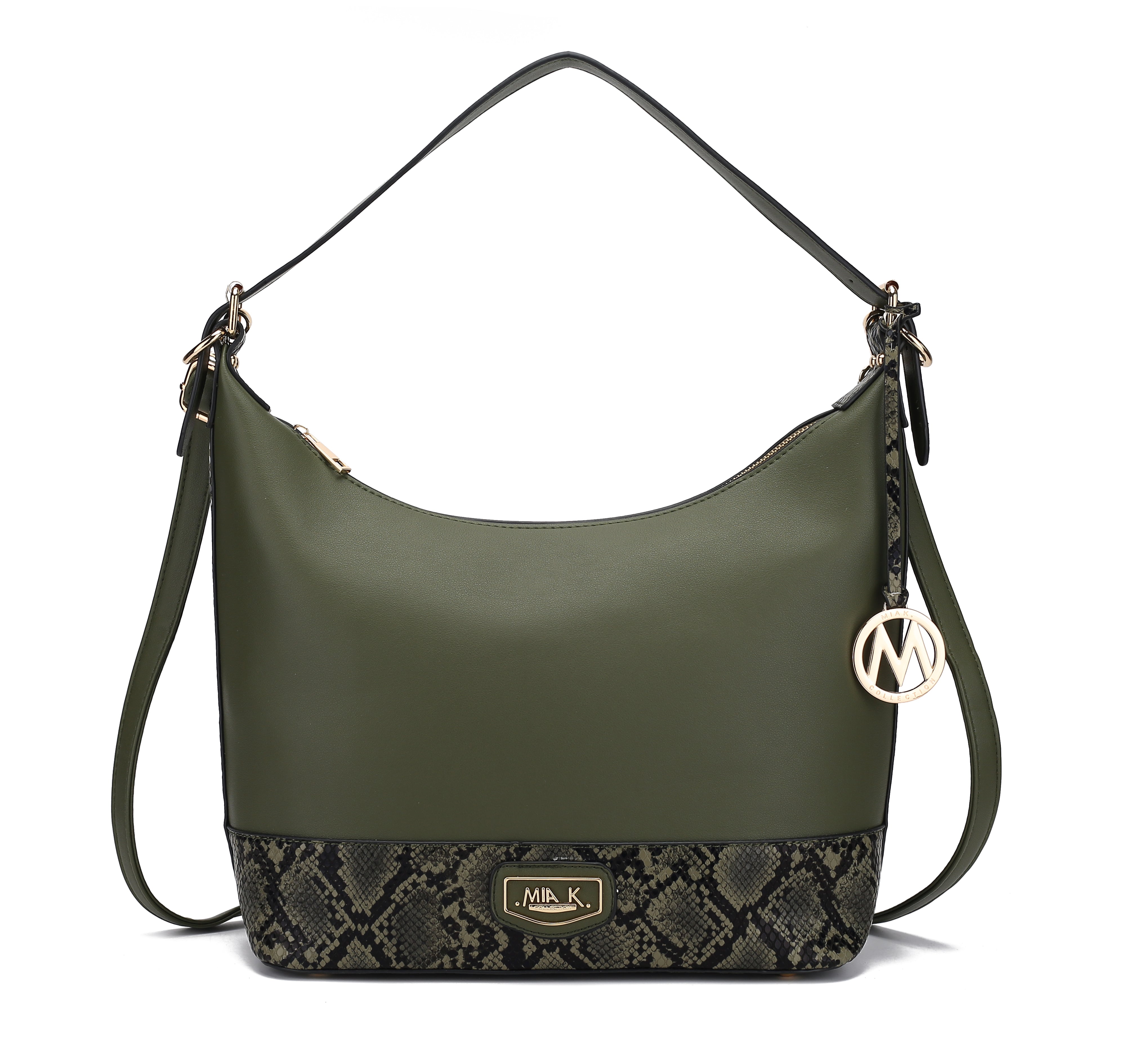 MKF Collection by Mia K. Diana Shoulder Bag for Women, Vegan Leather Hobo Fashion Handbag Messenger Purse by MKF Collection by Mia K.
