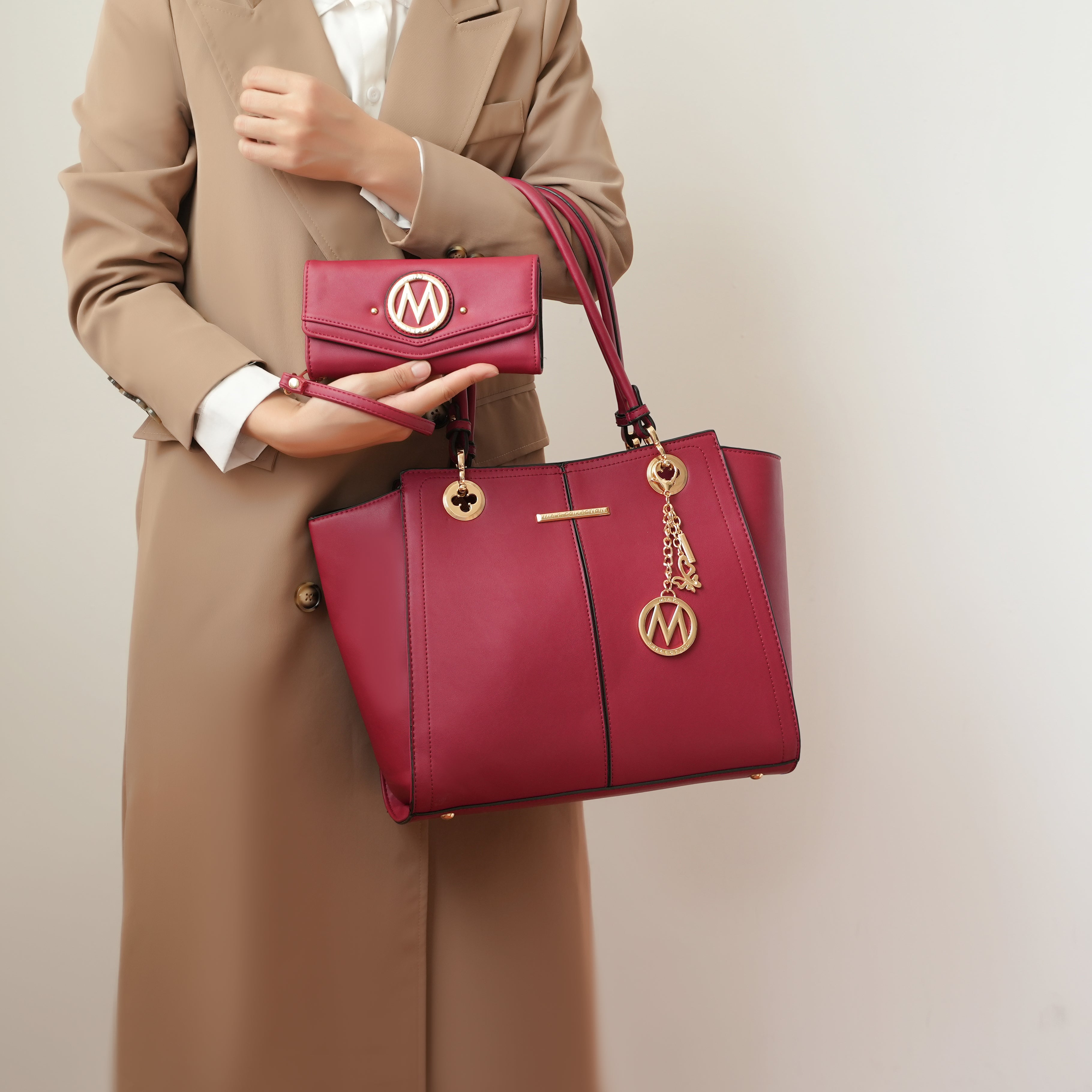 MKF Collection by Mia K. Women's Ivy Tote Bag for Women, Vegan Leather by MKF Collection by Mia K.