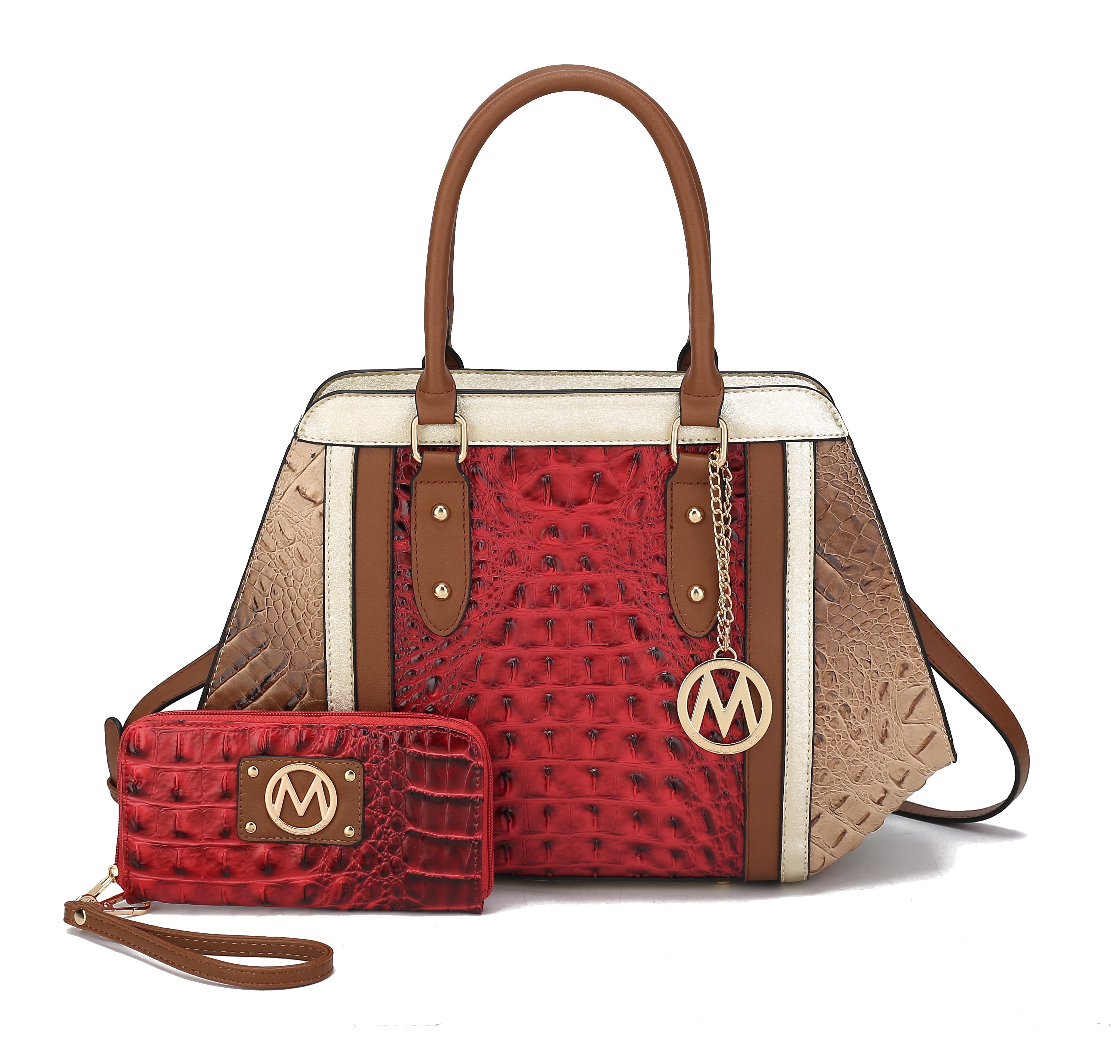MKF Collection by Mia K. Women's Daisy Shoulder Bag and Set, Vegan Leather by MKF Collection by Mia K.