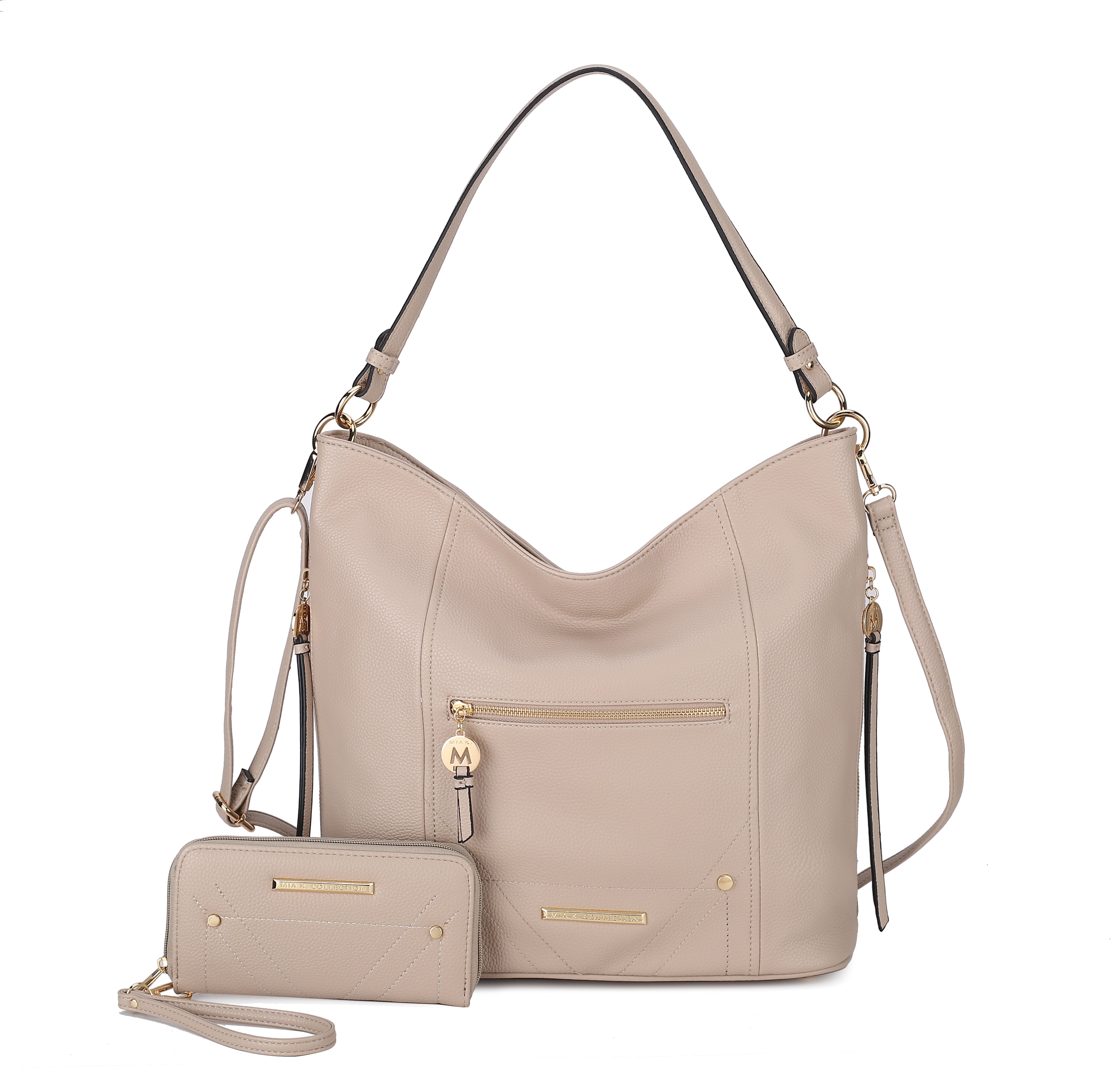 Jordina 2 PCS Shoulder Bag with Matching Wallet by MKF Collection by Mia K.
