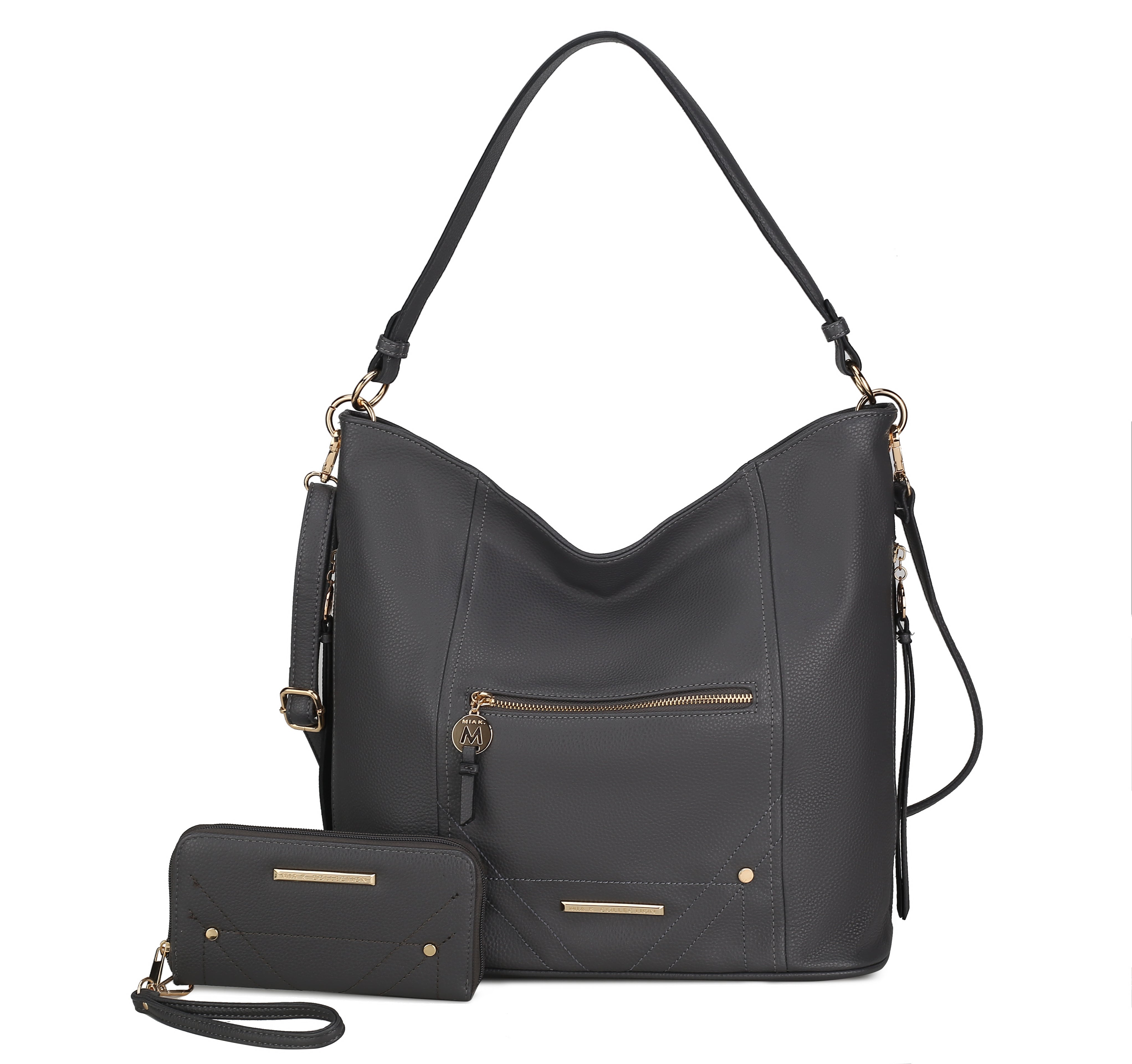 Jordina 2 PCS Shoulder Bag with Matching Wallet by MKF Collection by Mia K.