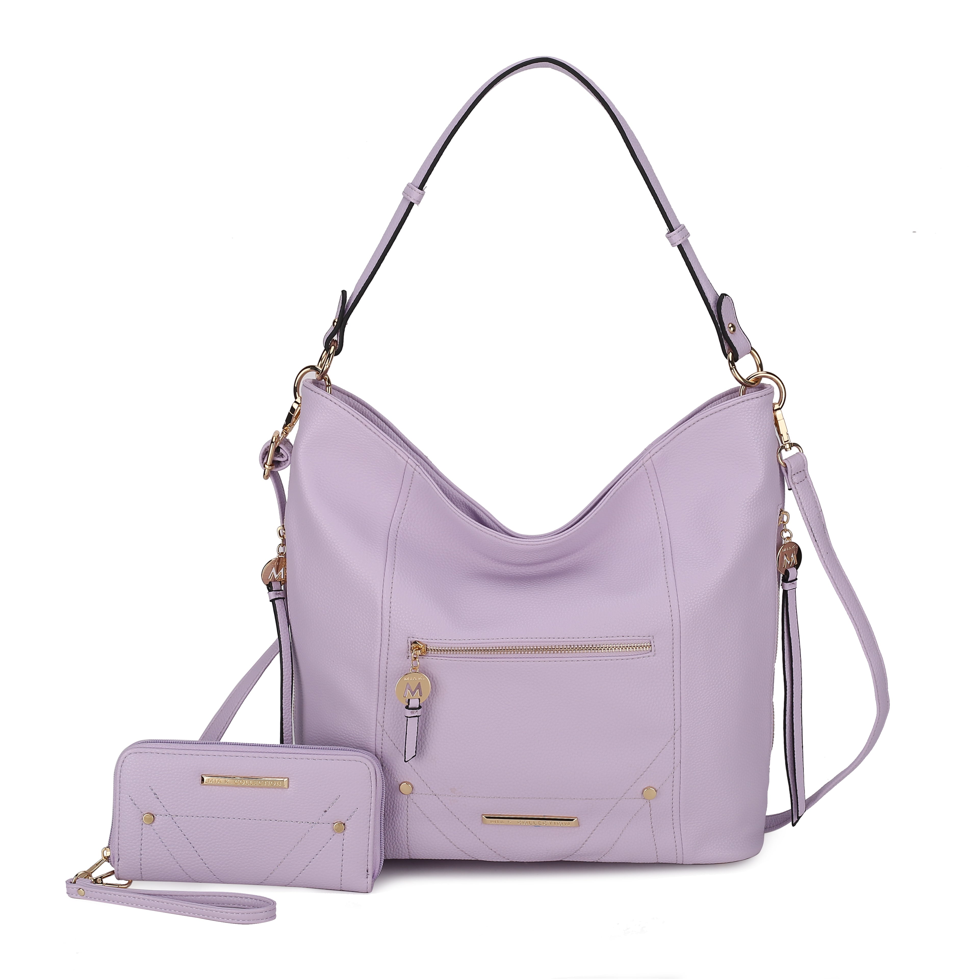 Jordina 2 PCS Shoulder Bag with Matching Wallet by MKF Collection by Mia K.