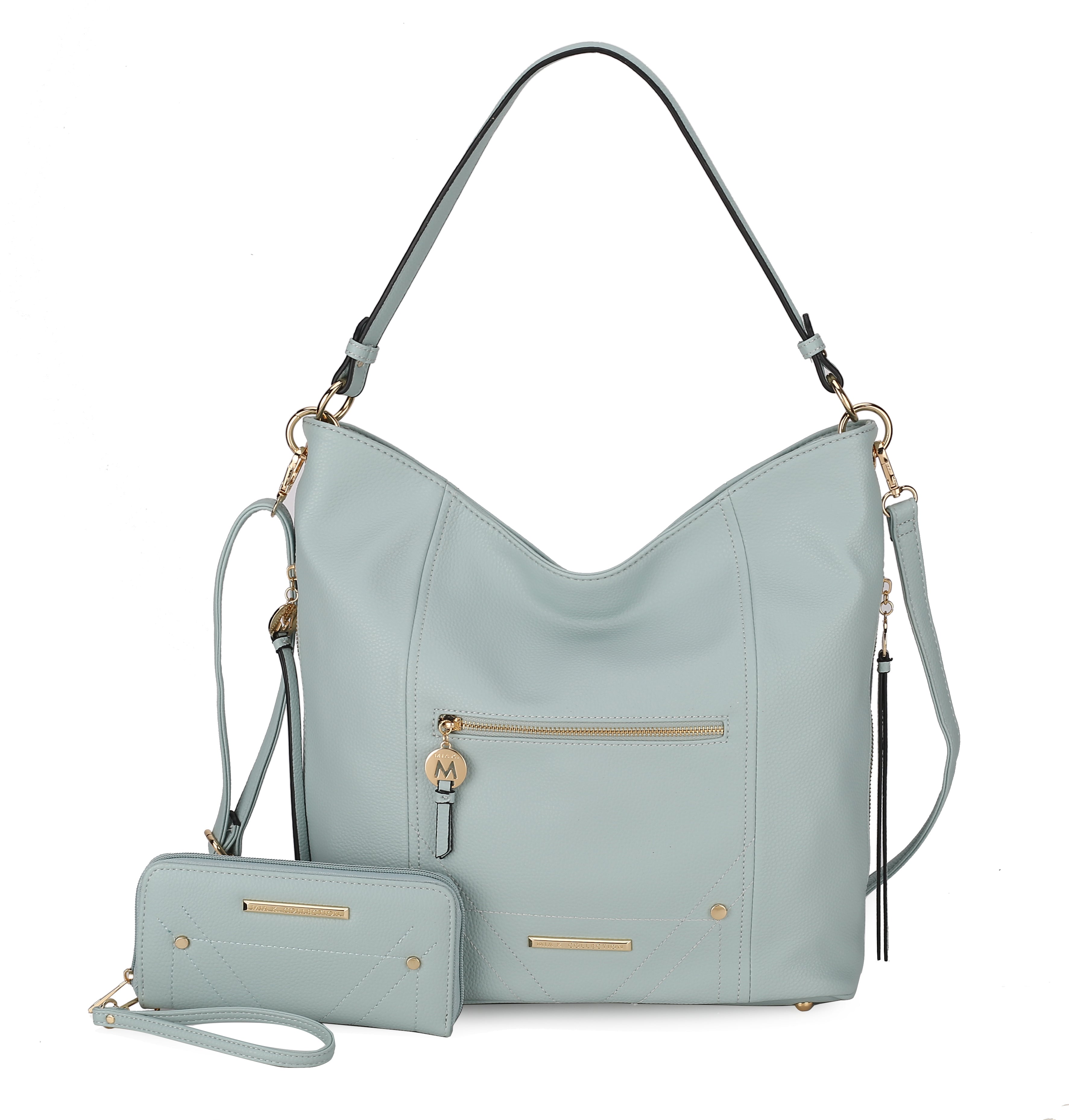 Jordina 2 PCS Shoulder Bag with Matching Wallet by MKF Collection by Mia K.