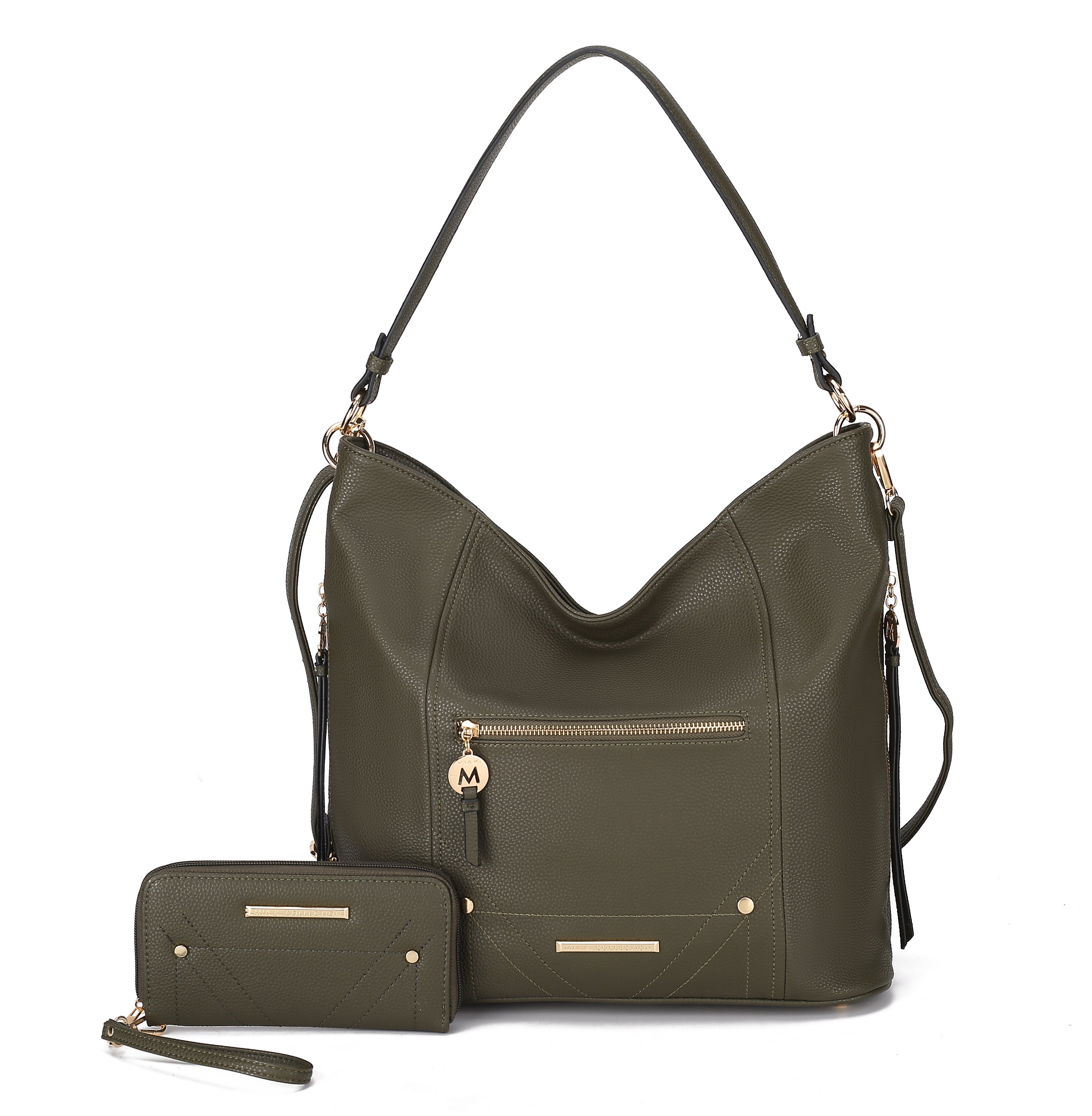 Jordina 2 PCS Shoulder Bag with Matching Wallet by MKF Collection by Mia K.