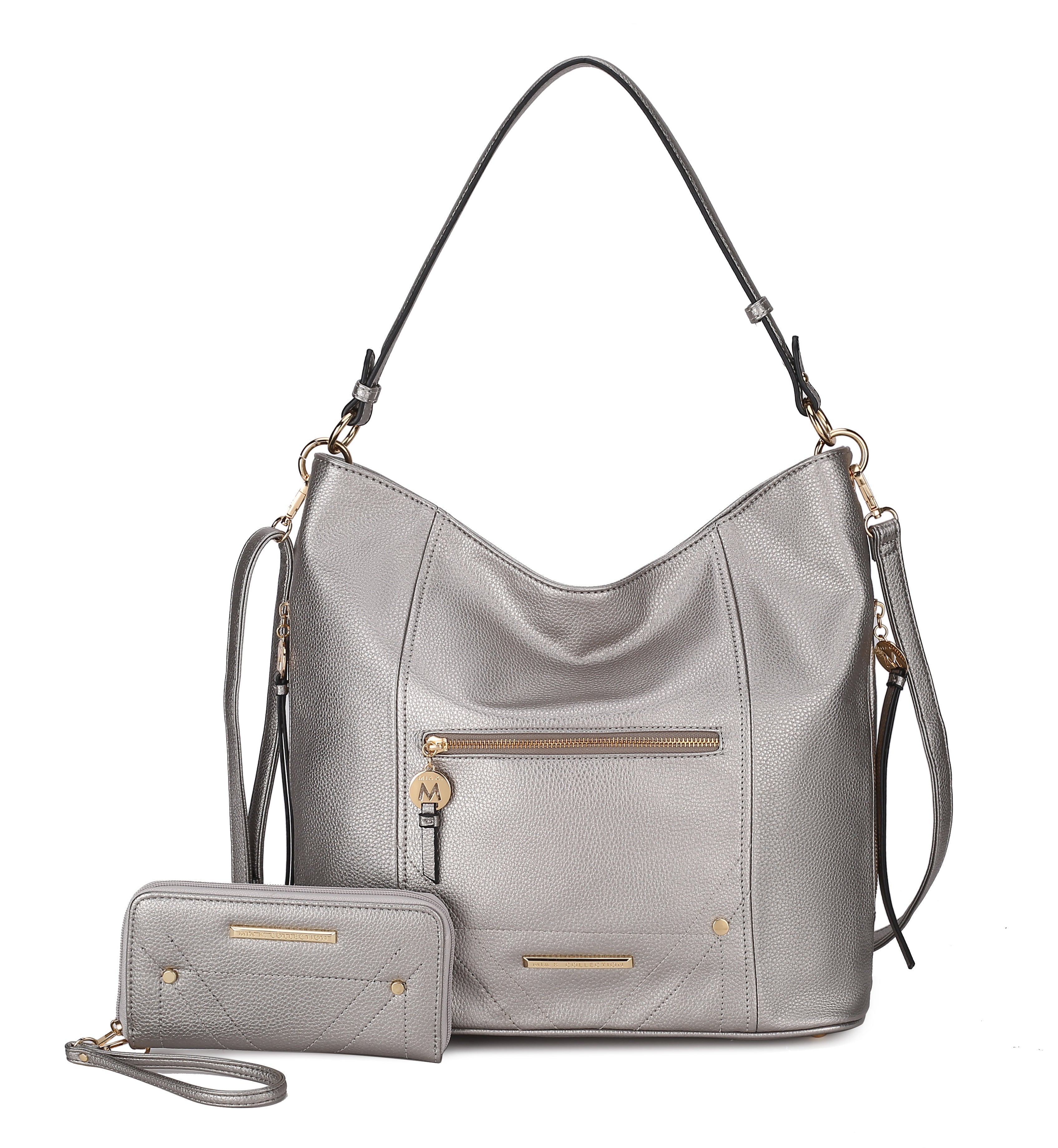 Jordina 2 PCS Shoulder Bag with Matching Wallet by MKF Collection by Mia K.