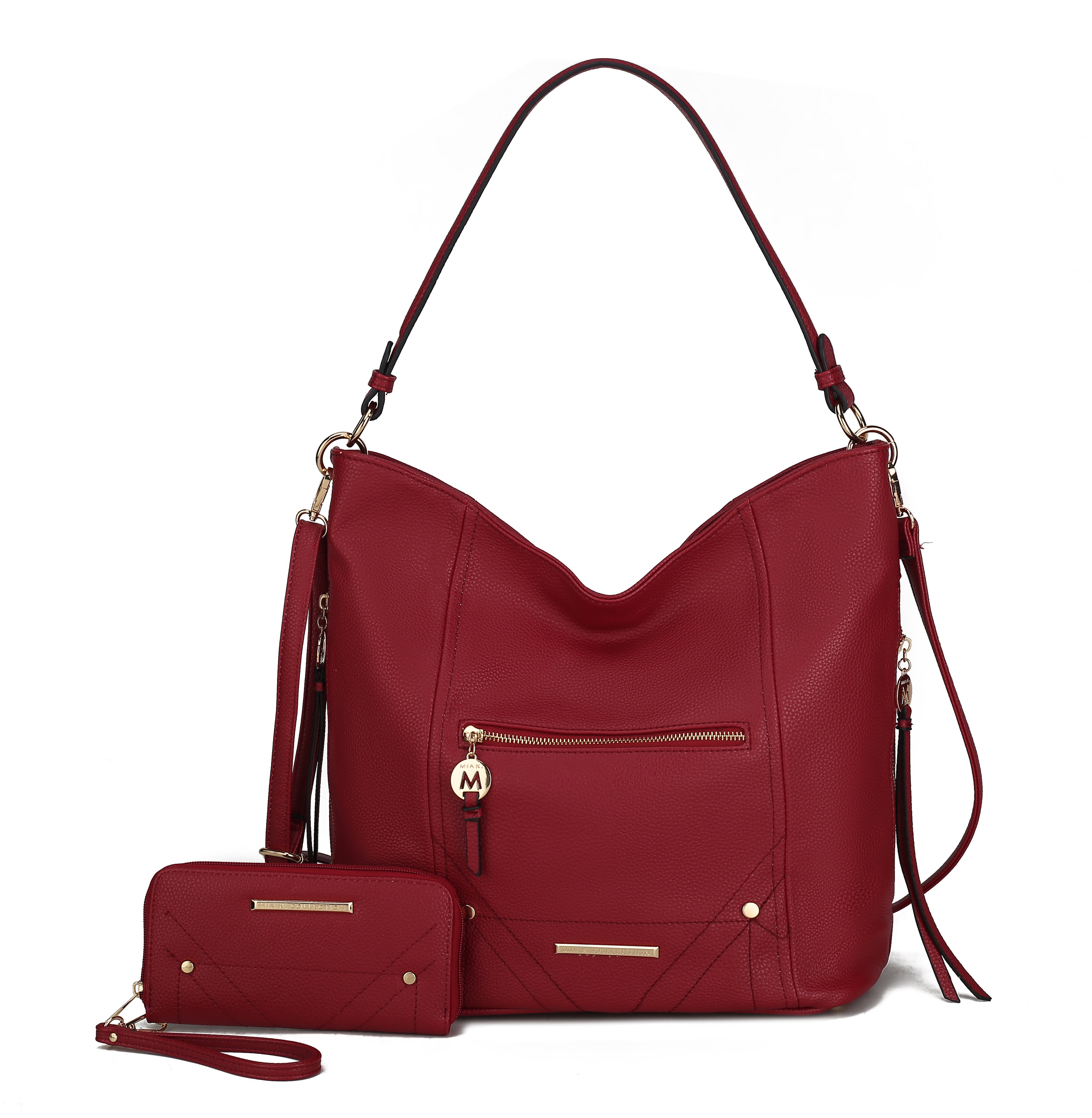 Jordina 2 PCS Shoulder Bag with Matching Wallet by MKF Collection by Mia K.