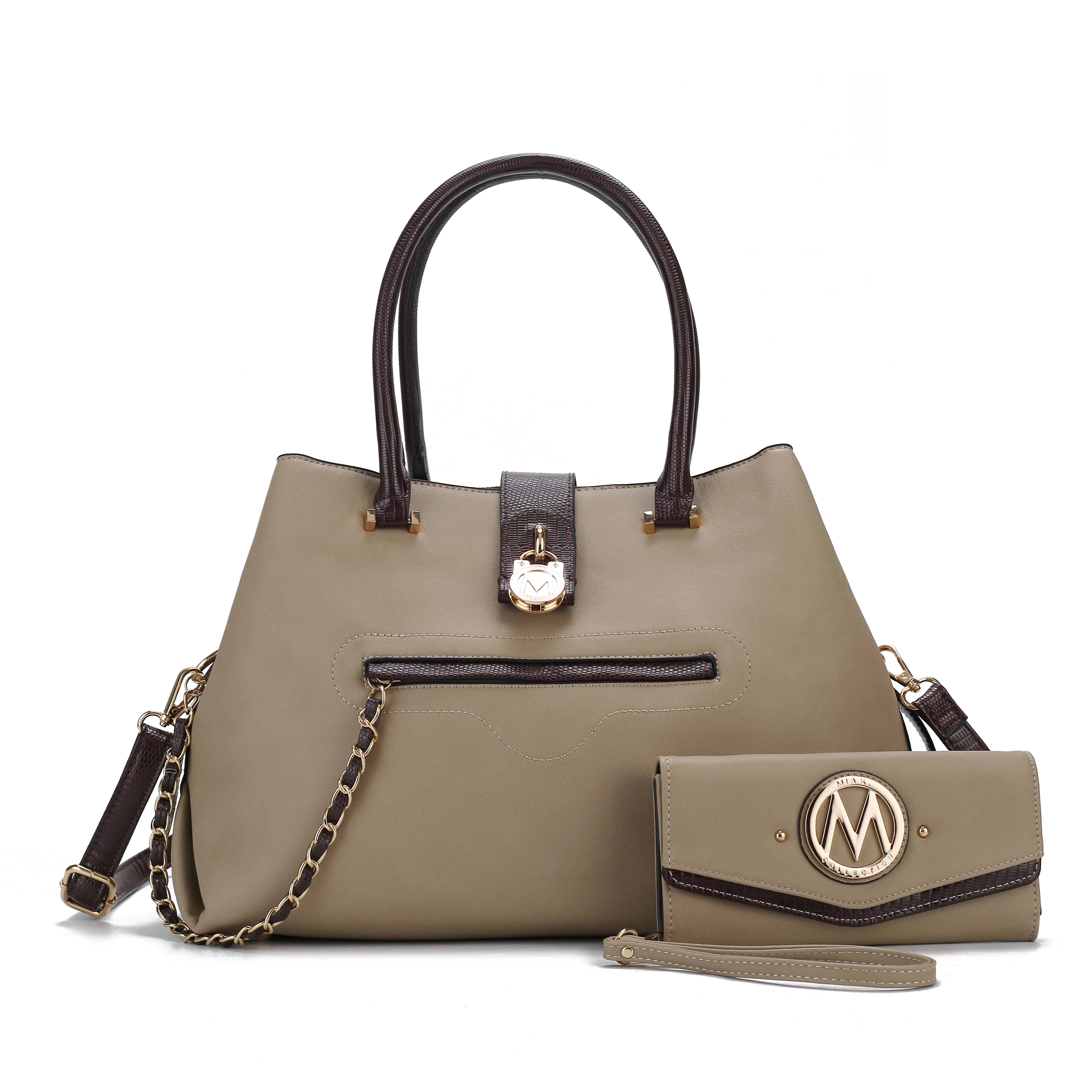 MKF Collection by Mia K. Eden Shoulder Bag for Women, Vegan Leather Handbag Crossbody Purse by MKF Collection by Mia K.
