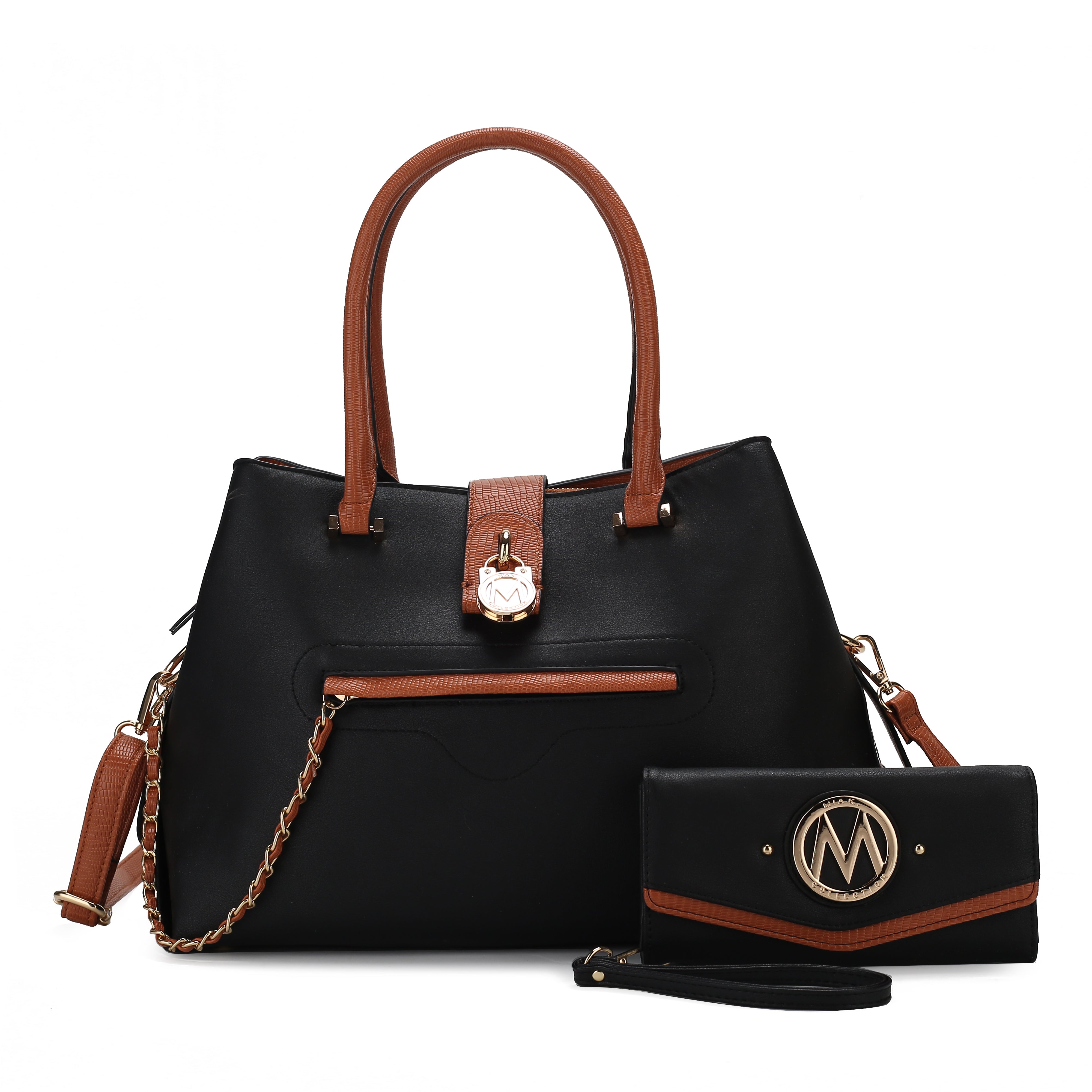 MKF Collection by Mia K. Eden Shoulder Bag for Women, Vegan Leather Handbag Crossbody Purse by MKF Collection by Mia K.