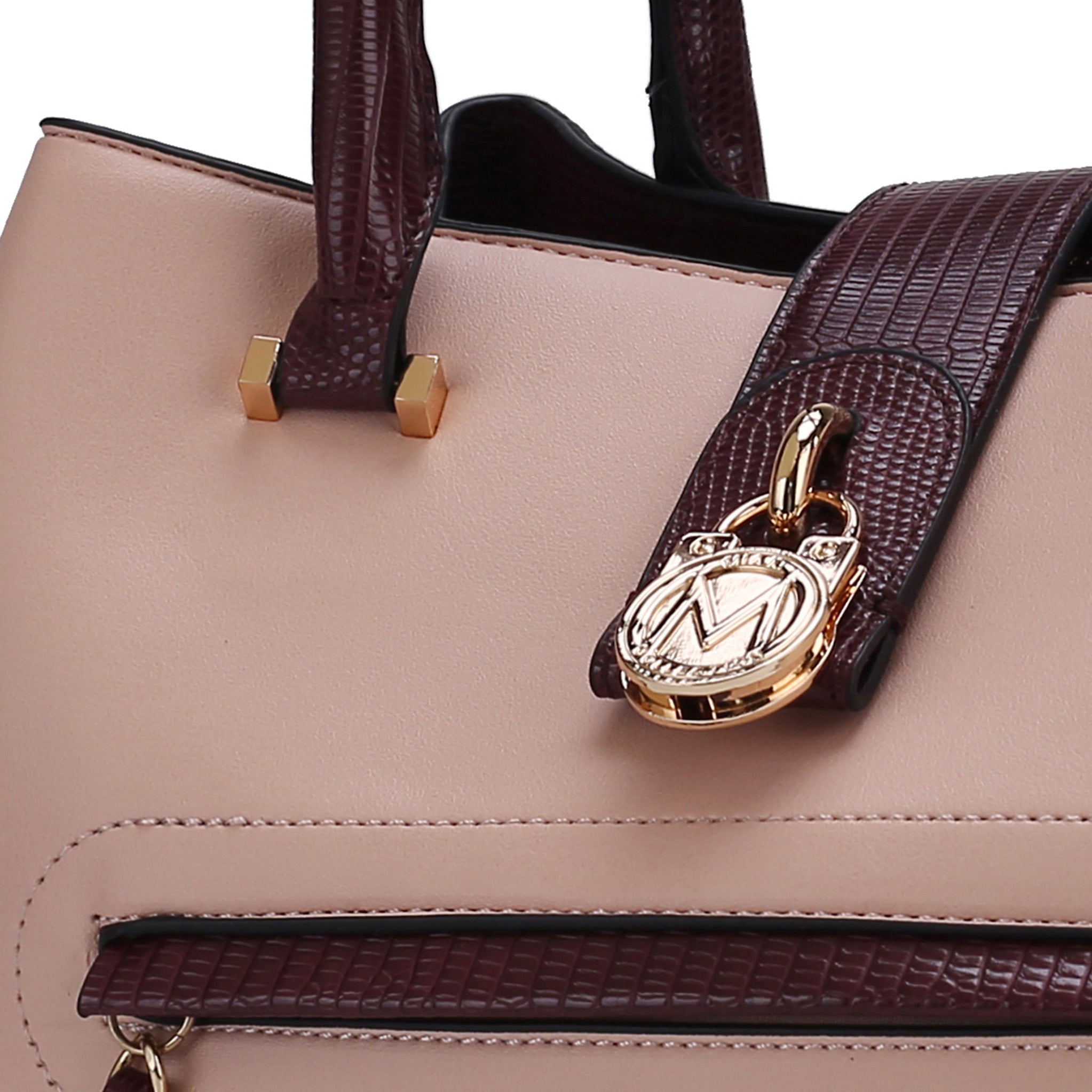 MKF Collection by Mia K. Eden Shoulder Bag for Women, Vegan Leather Handbag Crossbody Purse by MKF Collection by Mia K.