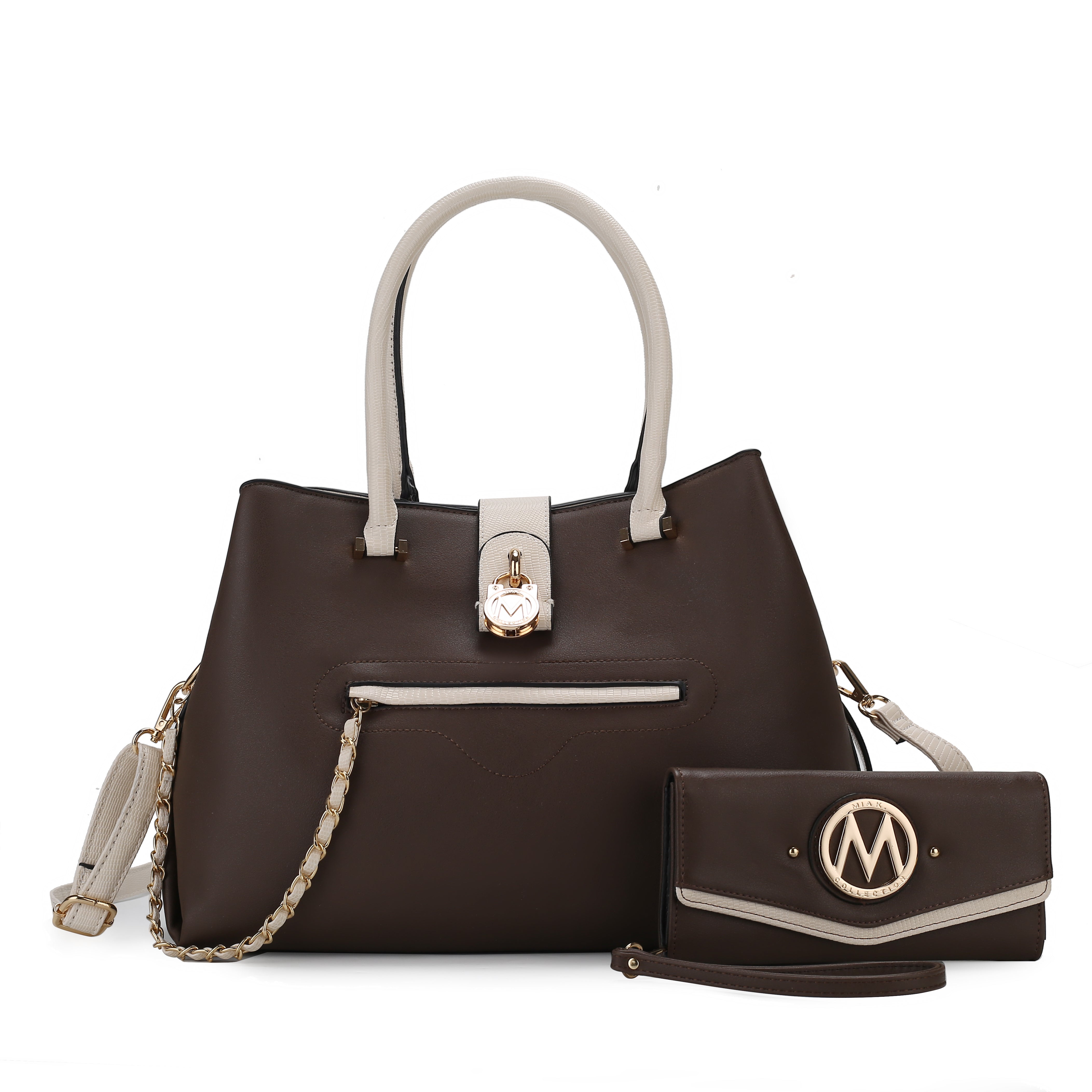 MKF Collection by Mia K. Eden Shoulder Bag for Women, Vegan Leather Handbag Crossbody Purse by MKF Collection by Mia K.