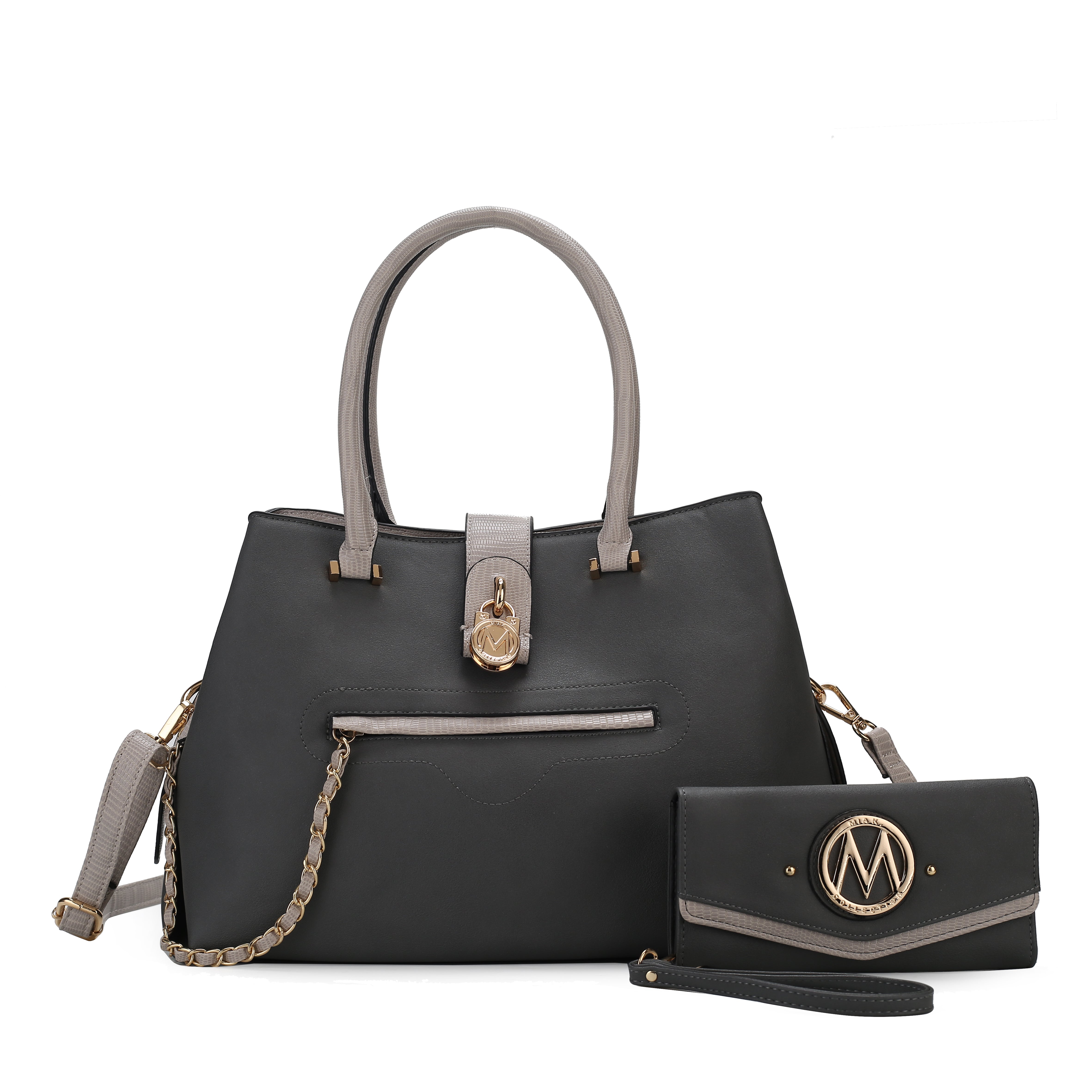 MKF Collection by Mia K. Eden Shoulder Bag for Women, Vegan Leather Handbag Crossbody Purse by MKF Collection by Mia K.