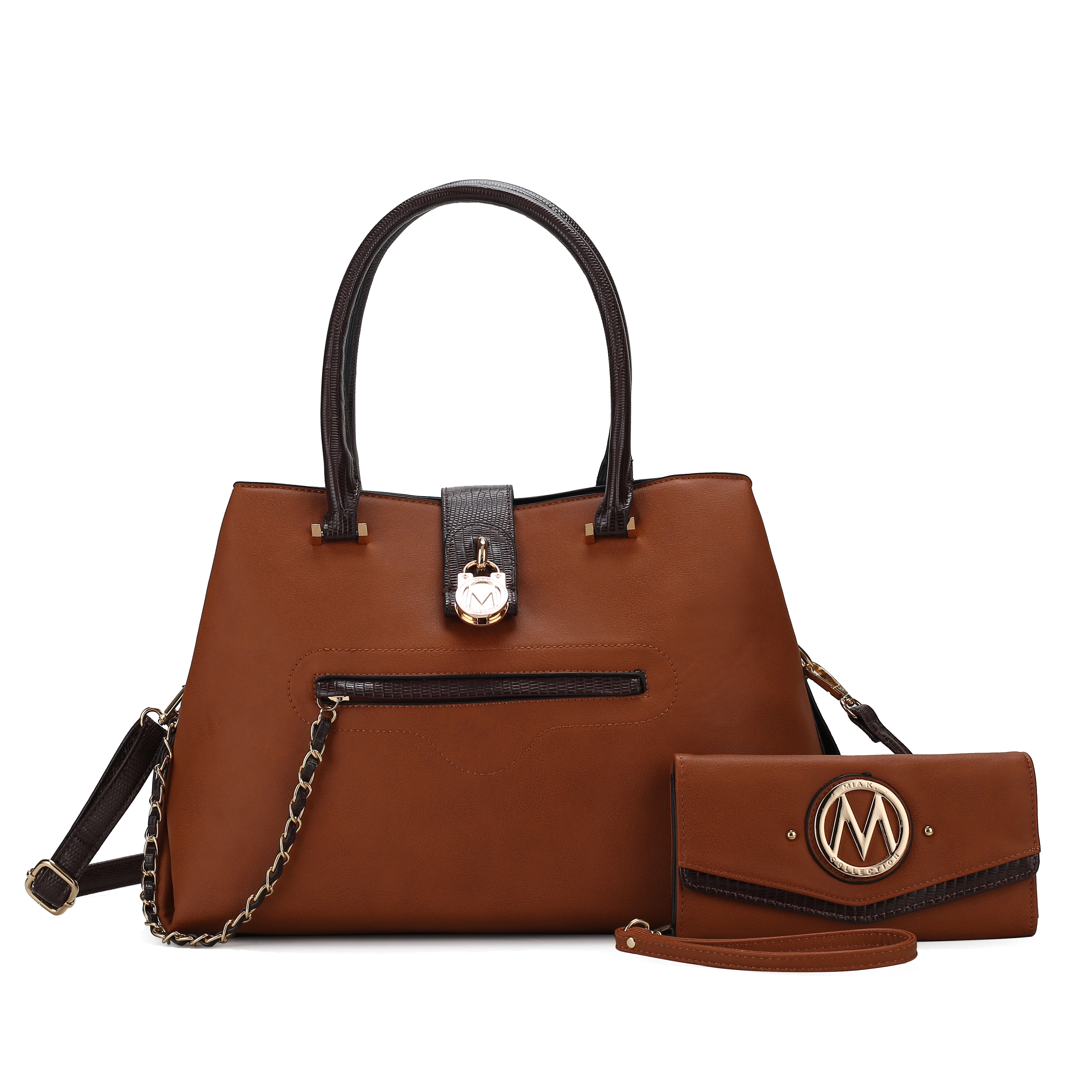 MKF Collection by Mia K. Eden Shoulder Bag for Women, Vegan Leather Handbag Crossbody Purse by MKF Collection by Mia K.