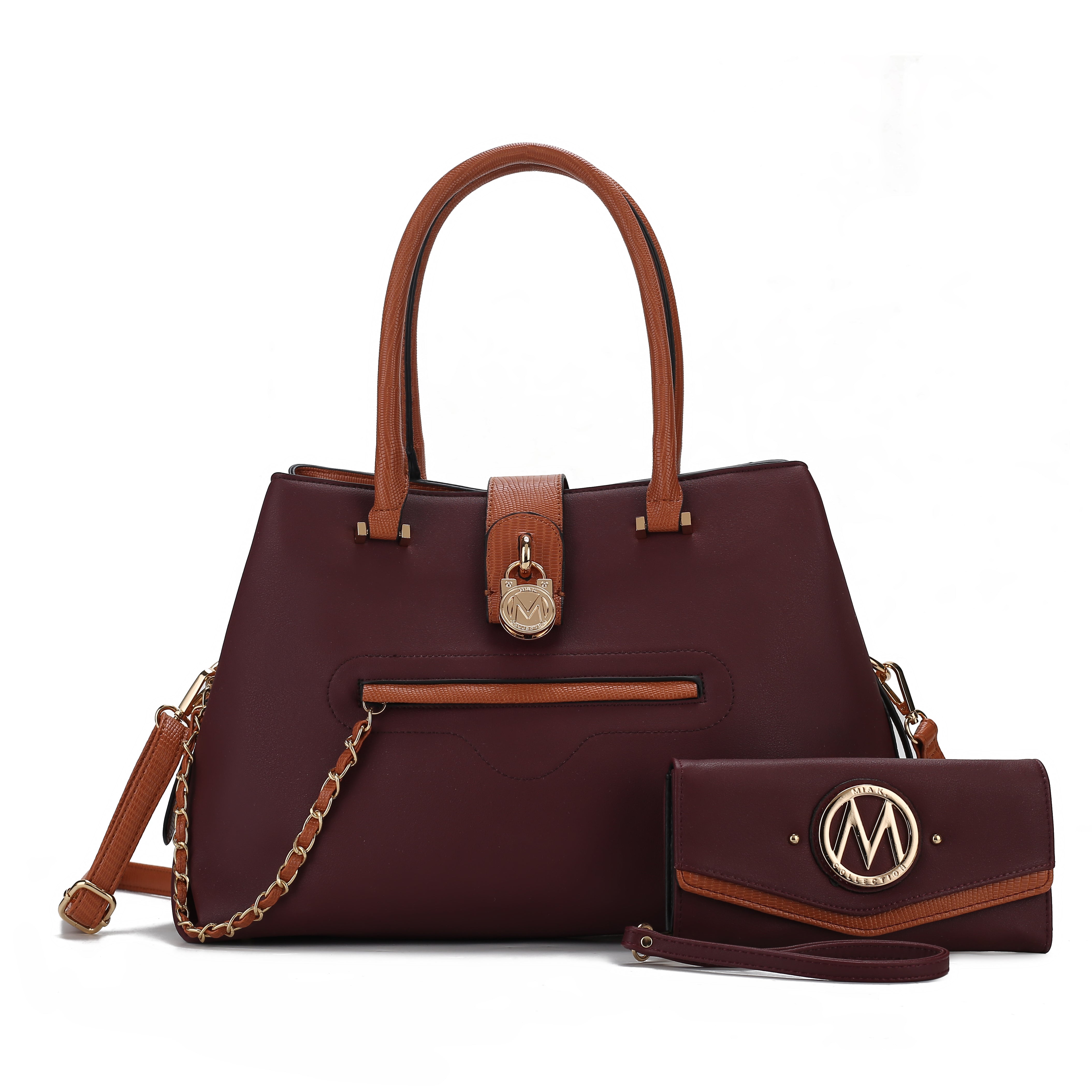 MKF Collection by Mia K. Eden Shoulder Bag for Women, Vegan Leather Handbag Crossbody Purse by MKF Collection by Mia K.