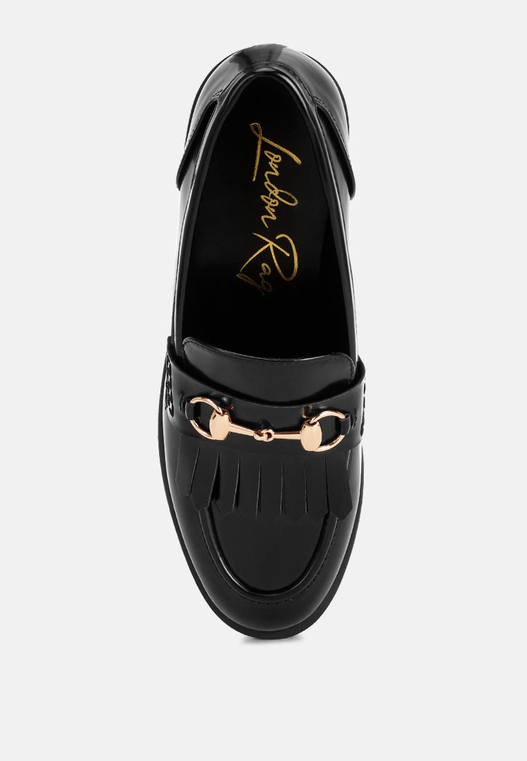 Marbin Fringed Penny Strap Loafers