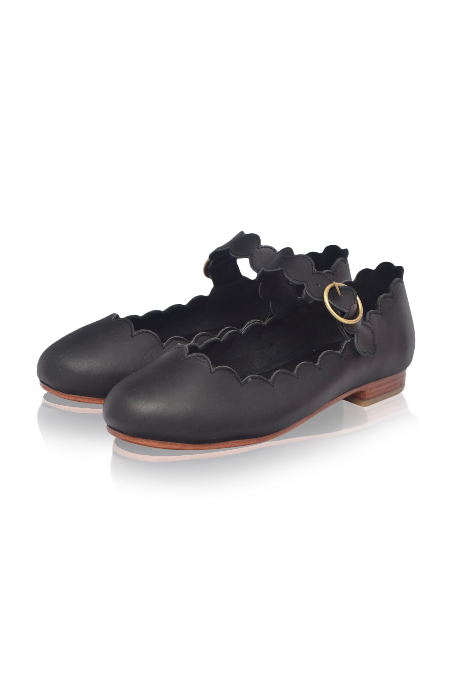 Mia Rosa Leather Ballet Flats by Bali ELF