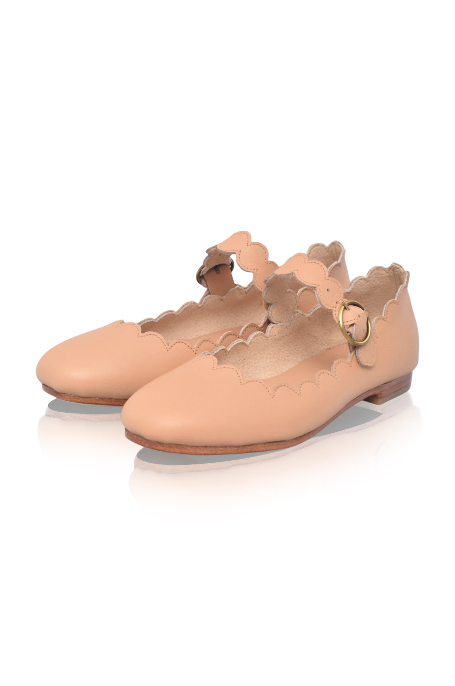 Mia Rosa Leather Ballet Flats by Bali ELF