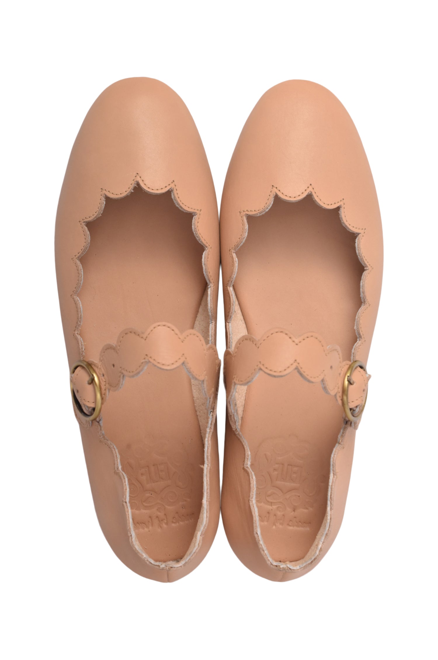 Mia Rosa Leather Ballet Flats by Bali ELF