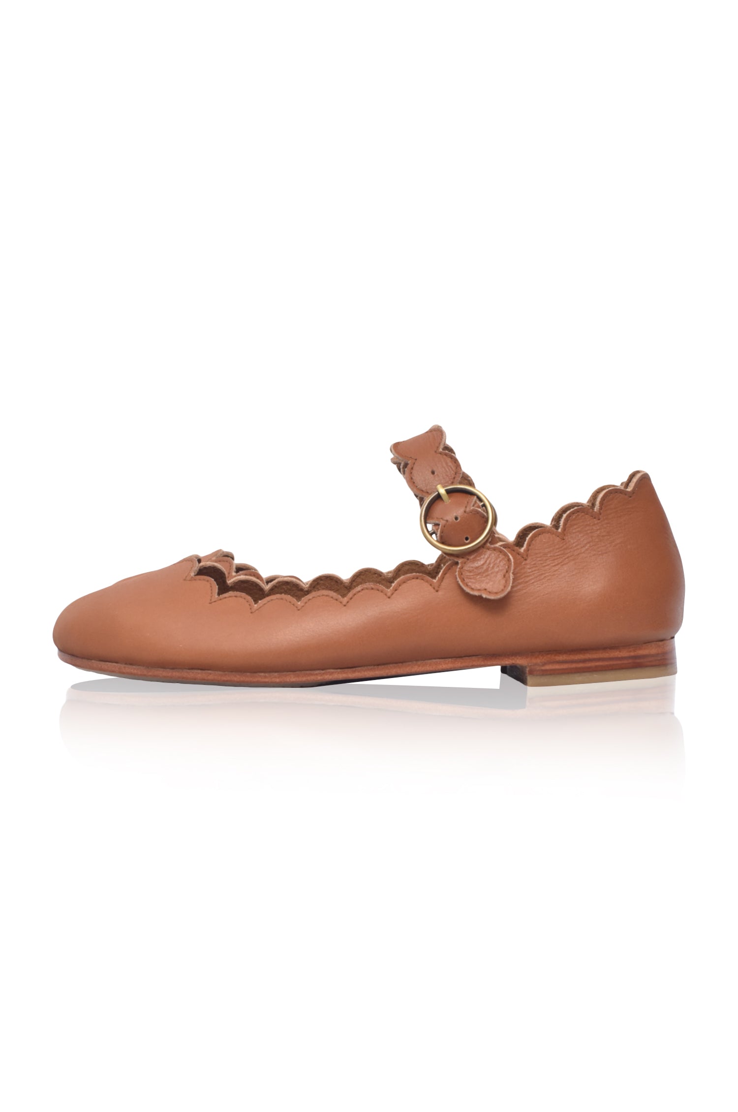 Mia Rosa Leather Ballet Flats by Bali ELF